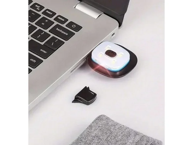 CZAPKA ZIMOWA ROBOCZA Z LAMPKĄ LATARKĄ LED ŁADOWANA USB 3 TRYBY ŚWIECENIA