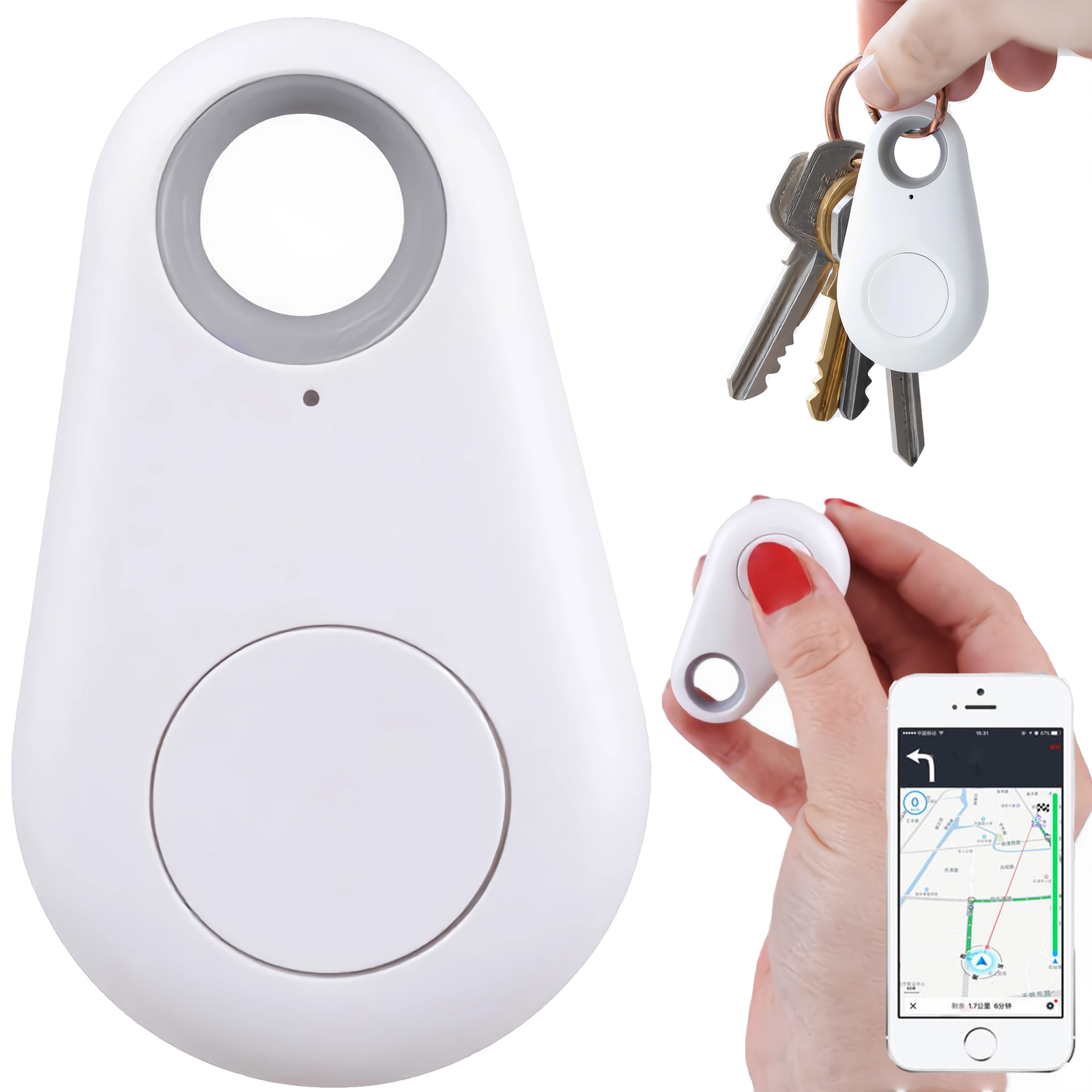 LOKALIZATOR KLUCZY BRELOK KEY FINDER APLIKACJA LOKALIZACJA BLUETOOTH NFC