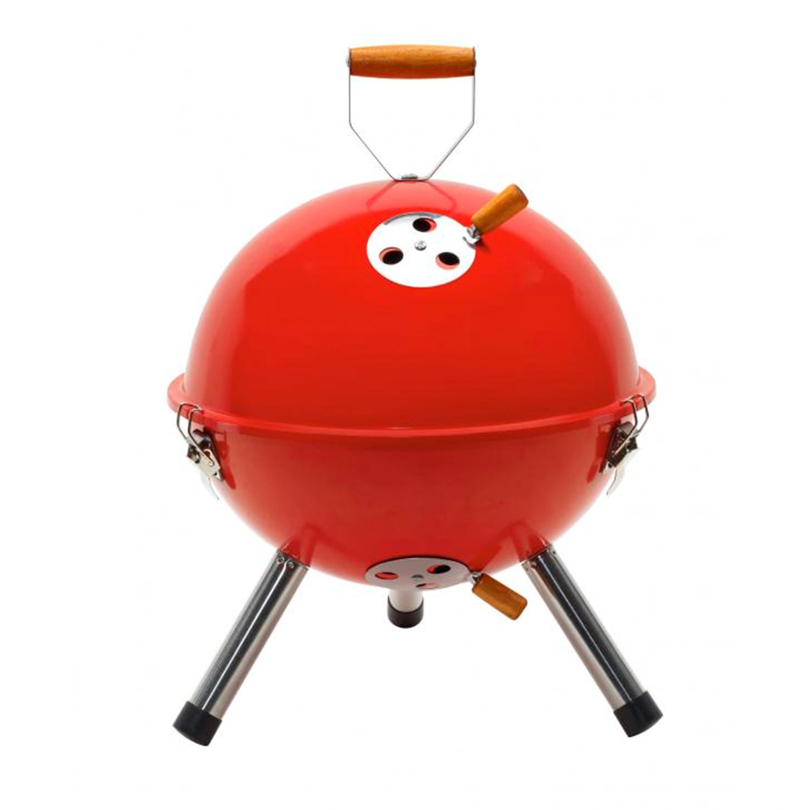 GRILL Z POKRYWĄ OGRODOWY WĘGLOWY SKŁADANY PRZENOŚNY STOŁOWY GURBA BLACHA