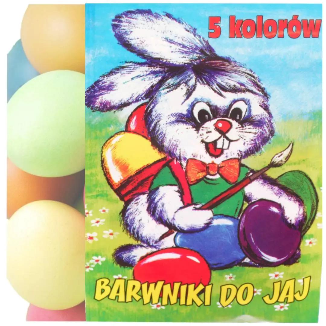BARWNIKI SPOŻYWCZE DO JAJEK 5 KOLORÓW PISANKI MALOWANIE JAJ WIELKANOC