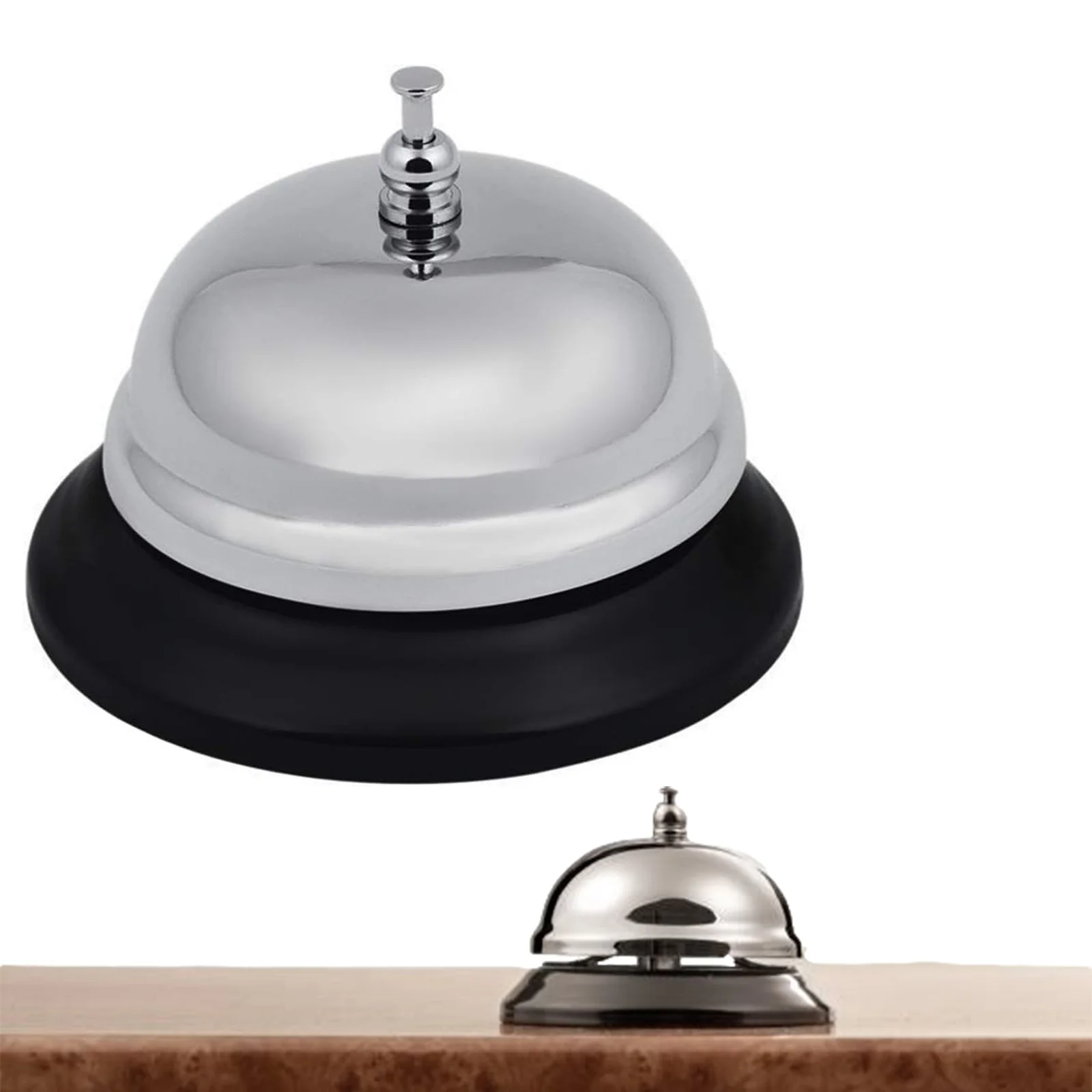 DZWONEK RECEPCYJNY 8,5CM - srebrny