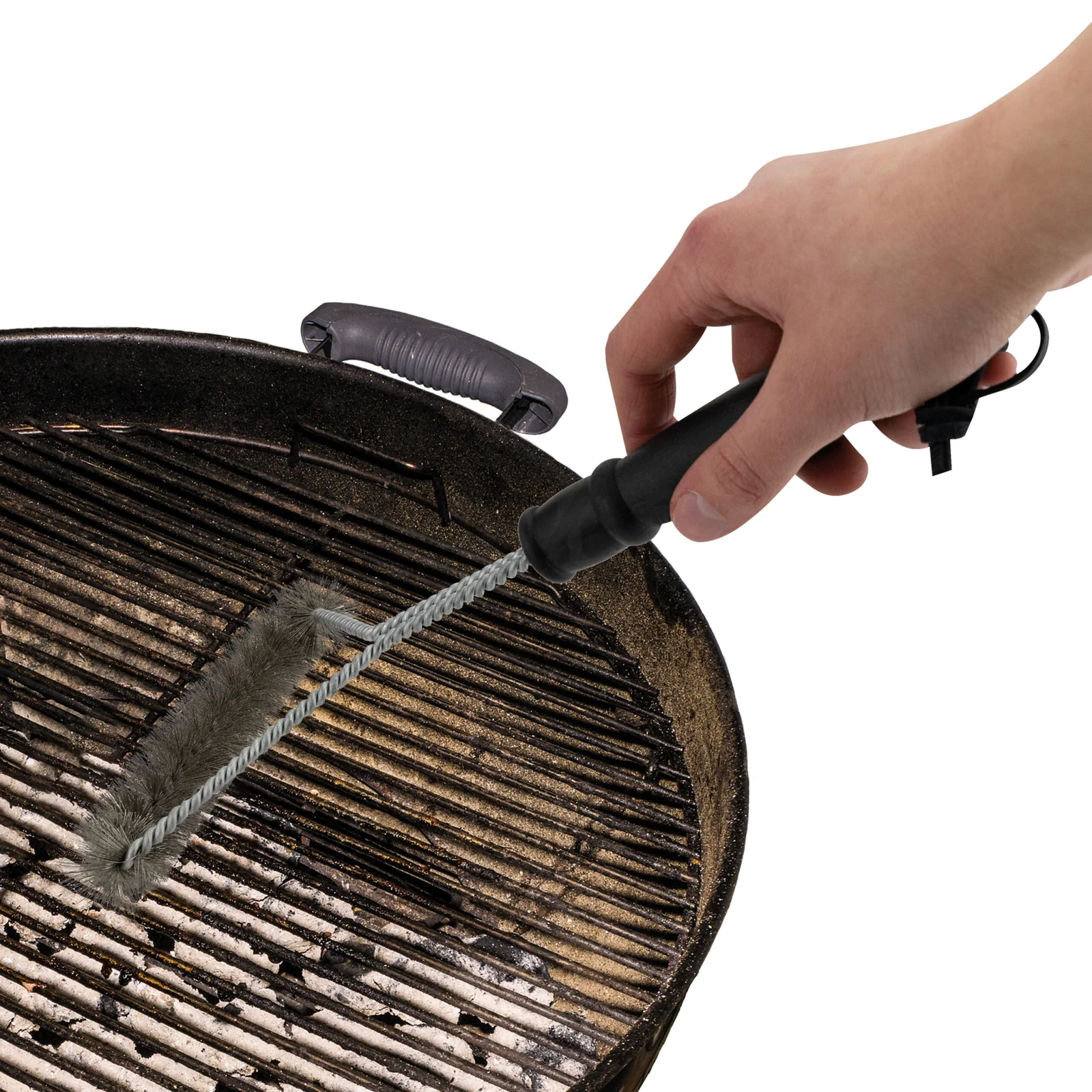 SZCZOTKA CZYŚCIK DO GRILLA CZYSZCZENIA RUSZTU BBQ DRUCIANY 30CM STALOWY