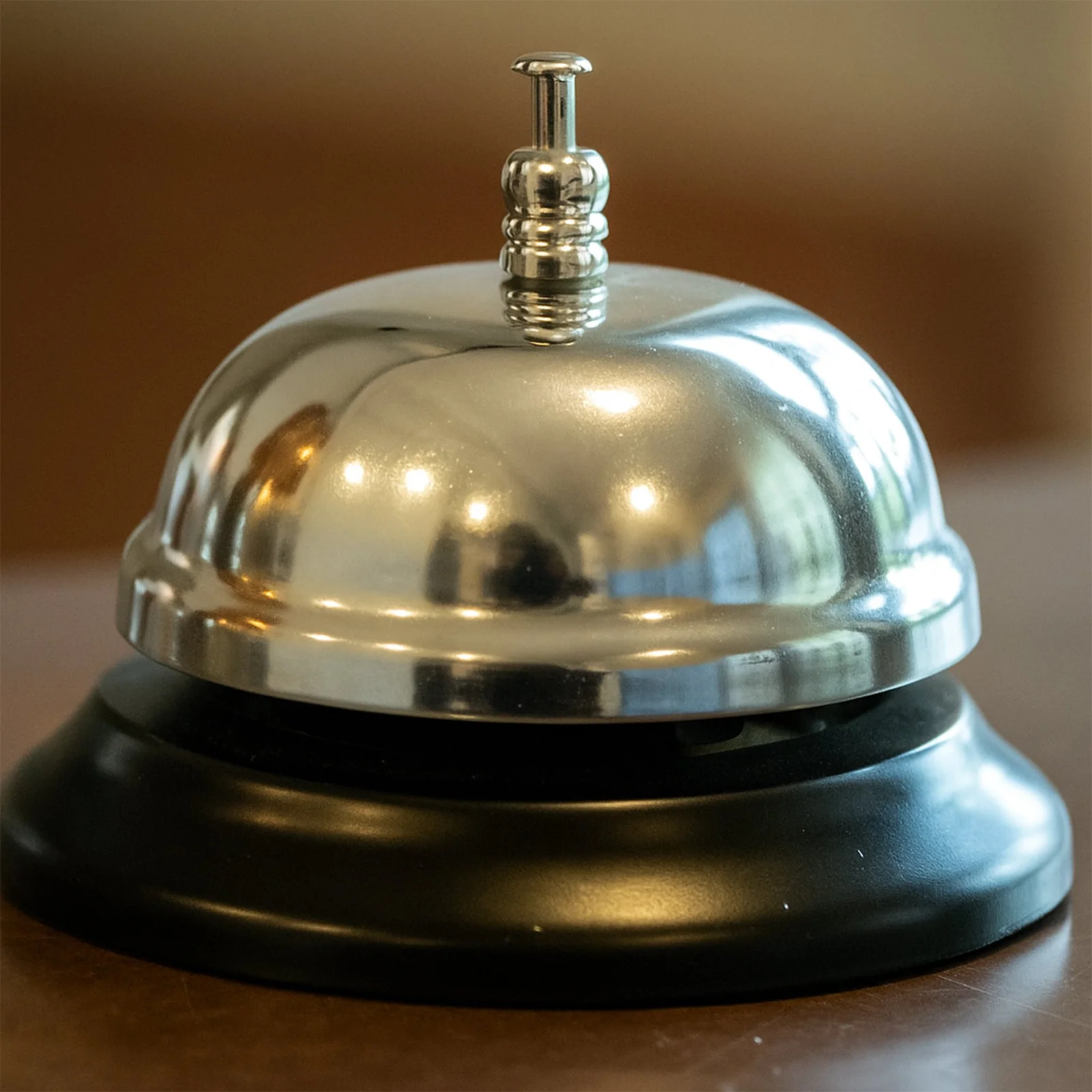 DZWONEK RECEPCYJNY 8,5CM - srebrny
