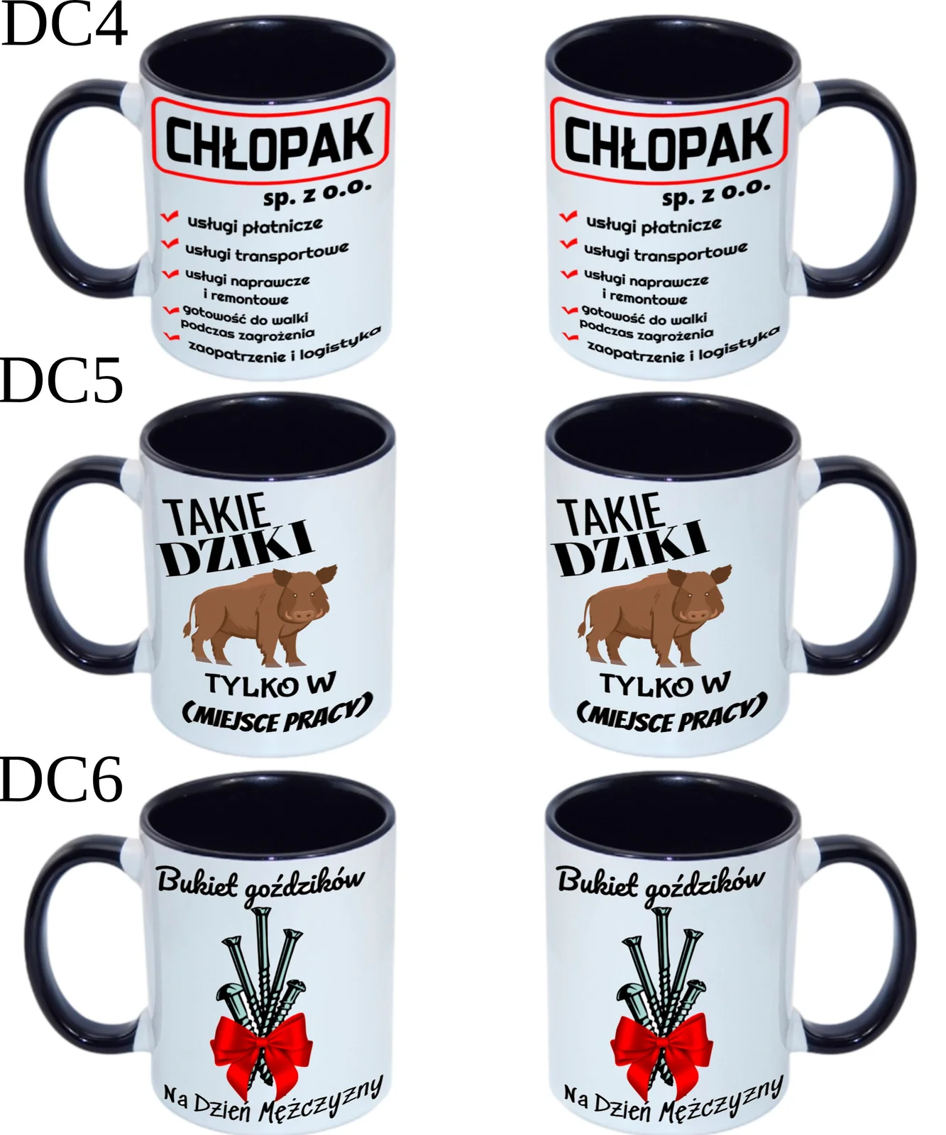 KUBEK DO SUBLIMACJI 330ML CZARNY UCHWYT
