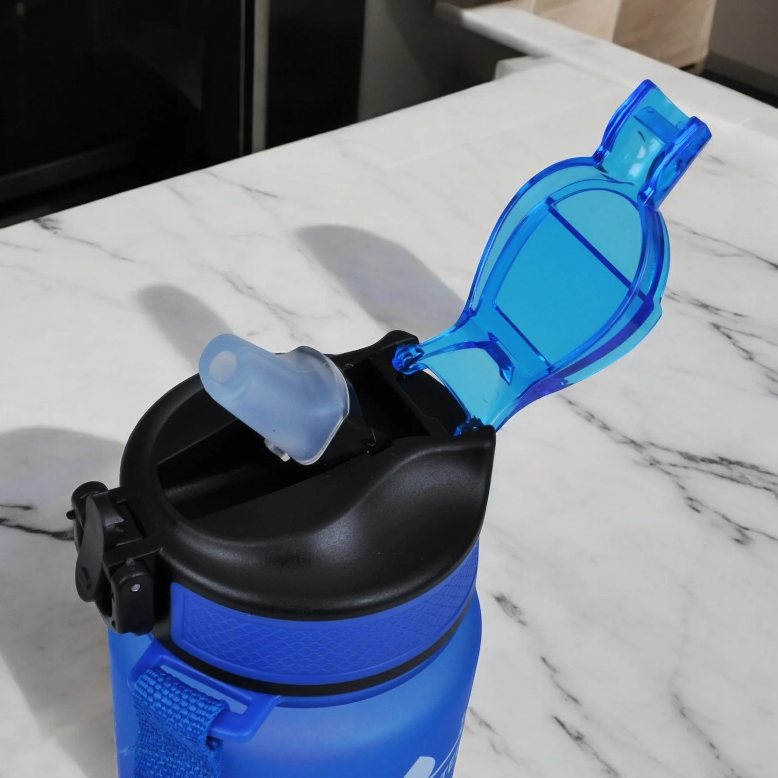 BUTELKA MOTYWACYJNA NA WODĘ 1000ML BIDON Z MIARKĄ SIŁOWNIA FITNESS 1L