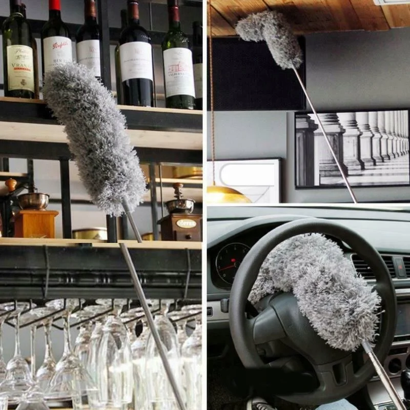 SZCZOTKA DO KURZU TELESKOPOWA DŁUGA MIOTEŁKA 280CM MIKROFIBRA ZAKAMARKI XXL