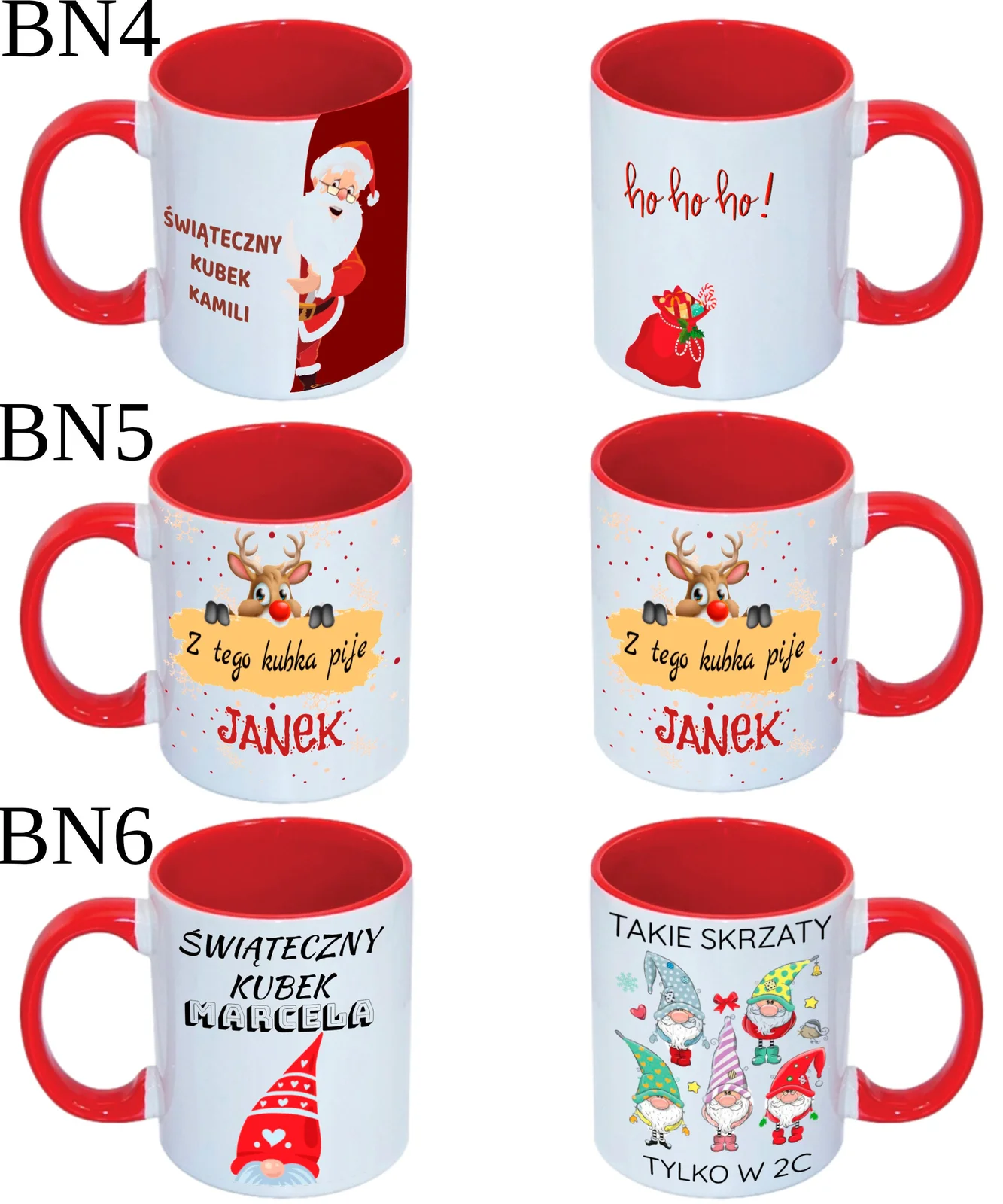 KUBEK DO SUBLIMACJI 330ML CZERWONY UCHWYT