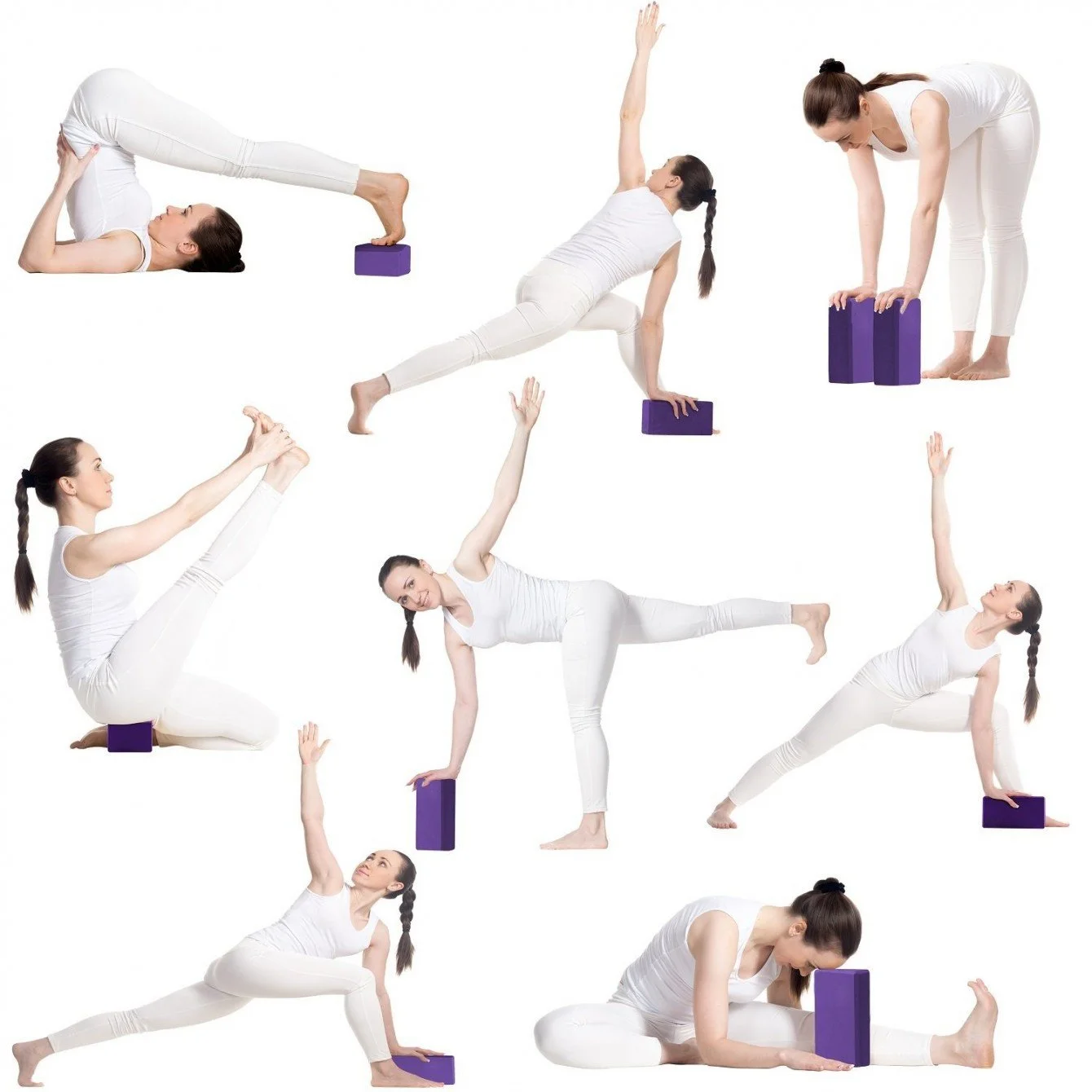 BLOK DO JOGI ĆWICZEŃ KOSTKA PIANKOWA KLOCEK YOGA PROFESJONALNY LEKKI KLOCEK
