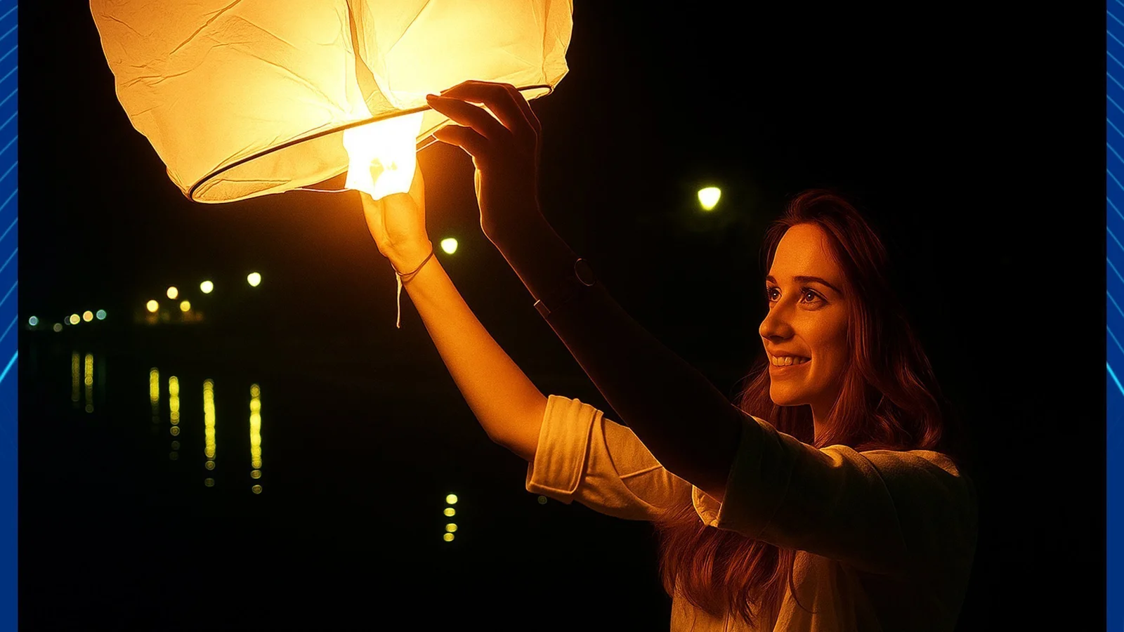 LAMPION SZCZĘŚCIA CHIŃSKI LAMPIONY ŻYCZEŃ LATAJĄCE NA WESELE ŚLUB KOMUNIĘ