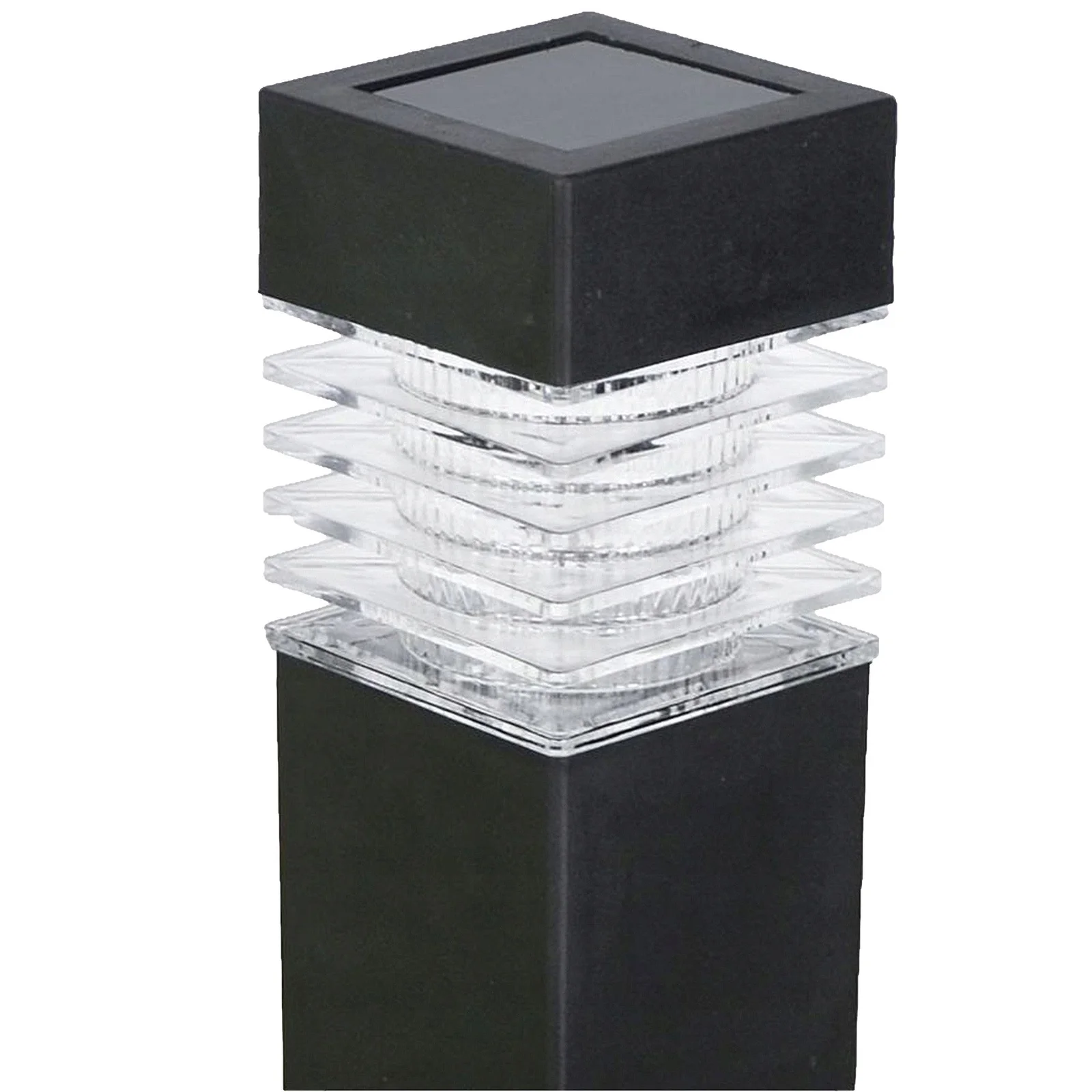 LAMPA LAMPKA SOLARNA LED WBIJANA SŁUPEK KWADRAT DEKORACJA DO OGRODU TARASU