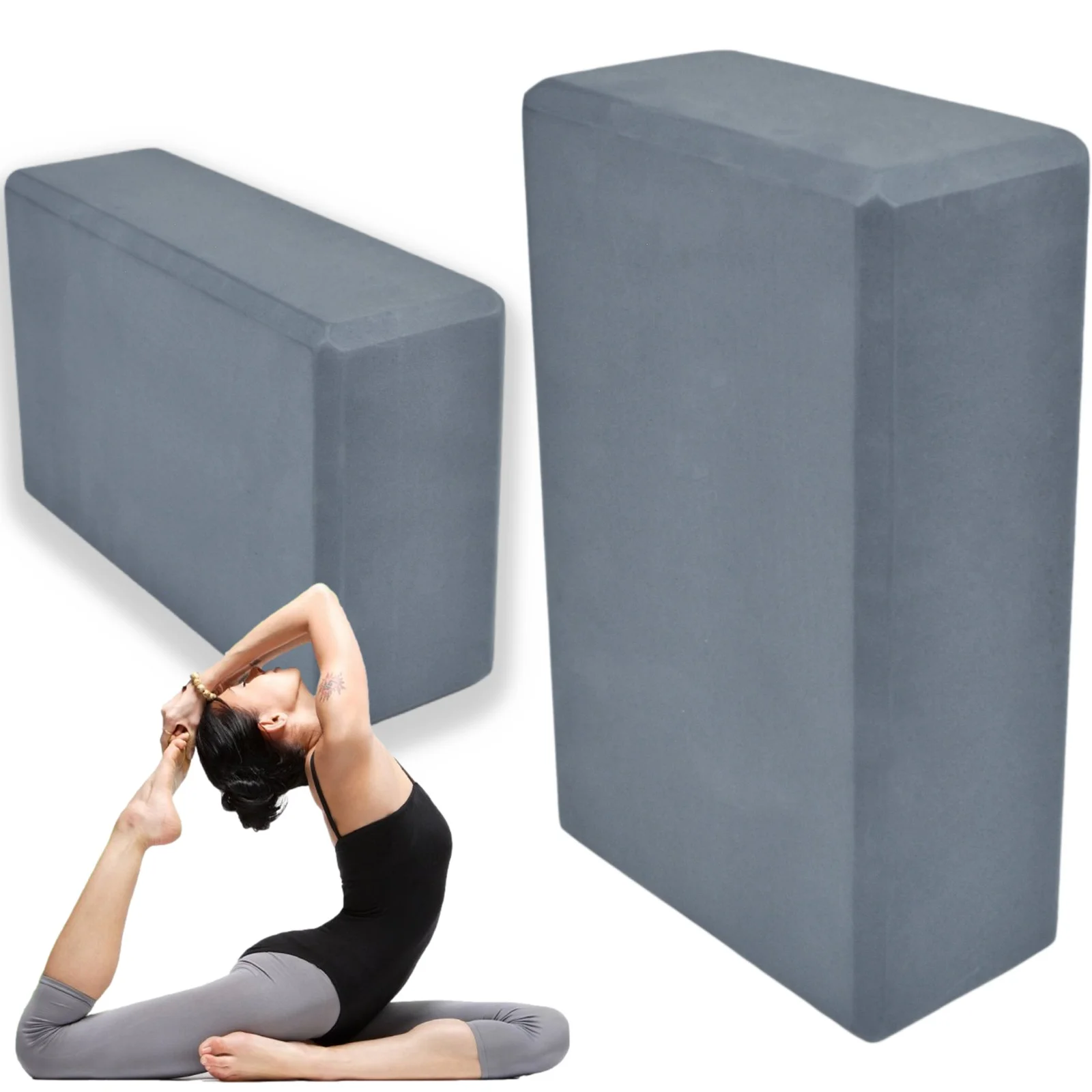 BLOK DO JOGI ĆWICZEŃ KOSTKA PIANKOWA KLOCEK YOGA PROFESJONALNY LEKKI KLOCEK