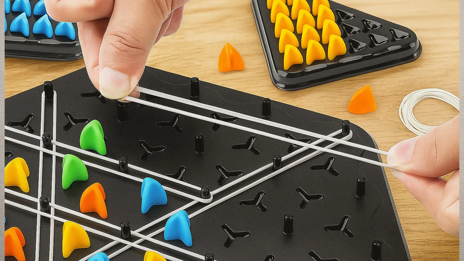 GRA W TRÓJKĄTY GUMKI TRIGGLE