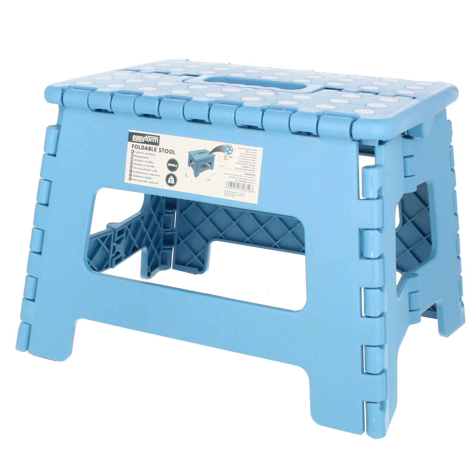 EASYFORM TABORET STOŁEK SKŁADANY 22CM - niebieski