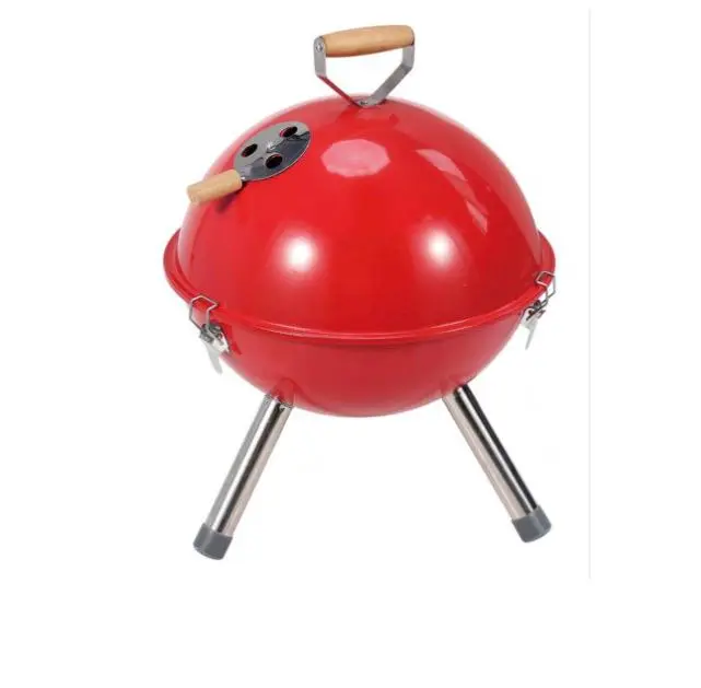 GRILL Z POKRYWĄ OGRODOWY WĘGLOWY SKŁADANY PRZENOŚNY STOŁOWY GURBA BLACHA