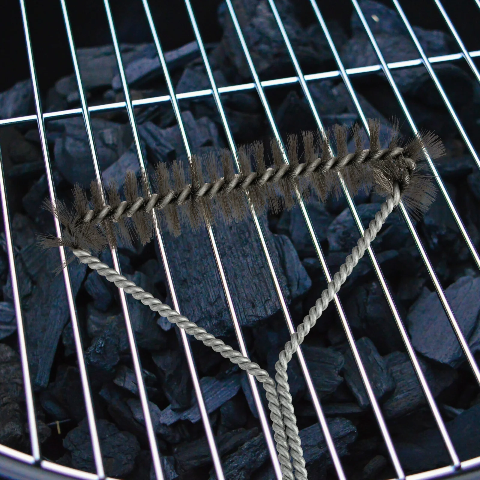 SZCZOTKA CZYŚCIK DO GRILLA CZYSZCZENIA RUSZTU BBQ DRUCIANY 30CM STALOWY