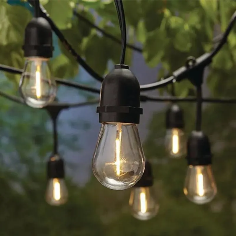 GIRLANDA ŁAŃCUCH ŚWIETLNY 10x LED E27 LAMPKI OŚWIETLENIE OGRODOWE DO OGRODU