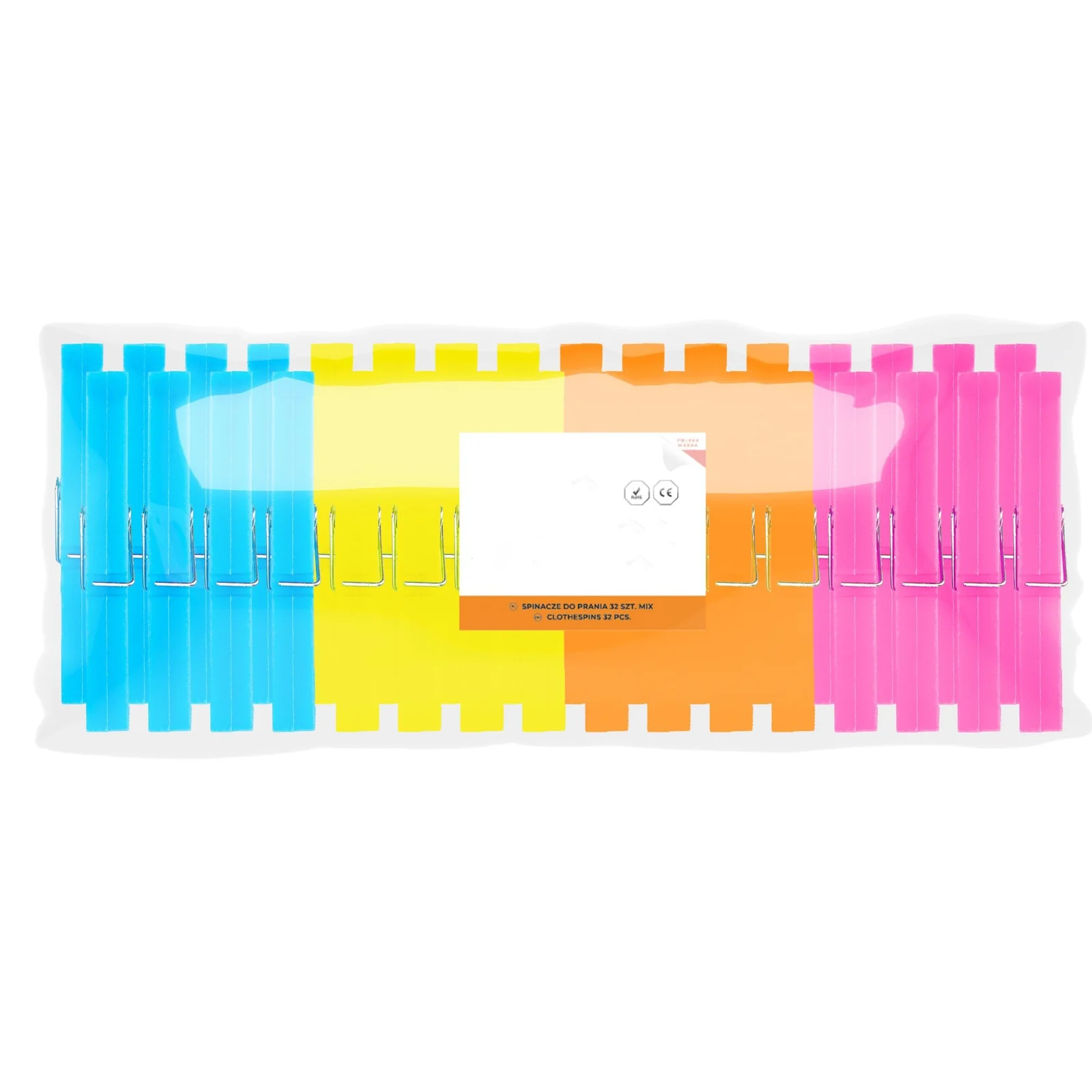 KLAMERKI PLASTIKOWE DO PRANIA SPINACZE 32SZT
