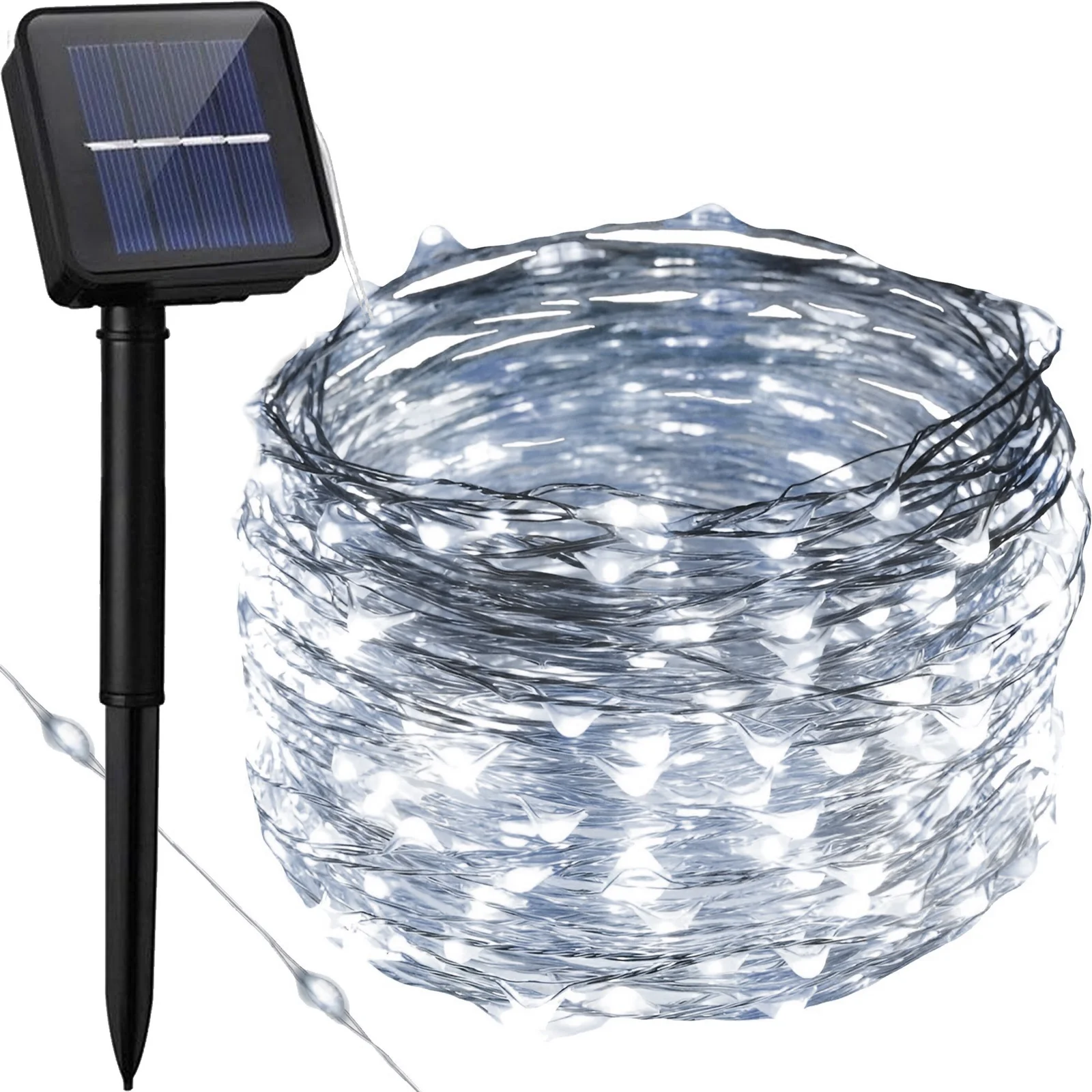 GIRLANDA LAMPKI SOLARNE OGRODOWE DRUCIKI LAMPA LAMPKA OŚWIETLENIE 200 LED