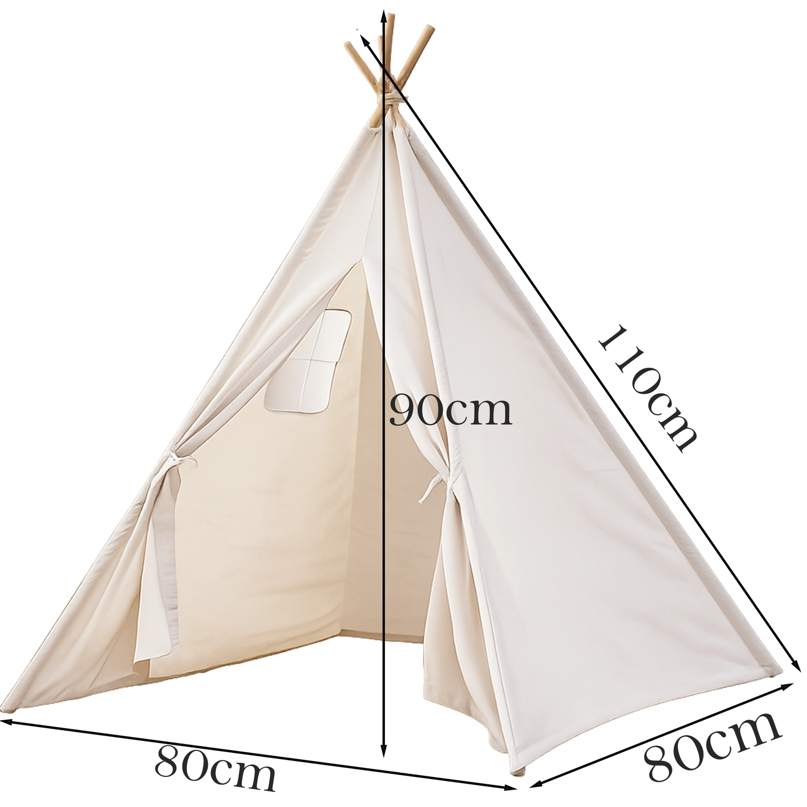 NAMIOT TIPI DLA DZIECI WIGWAM INDIAŃSKI DOMEK DO ZABAWY W OGODZIE DOMU