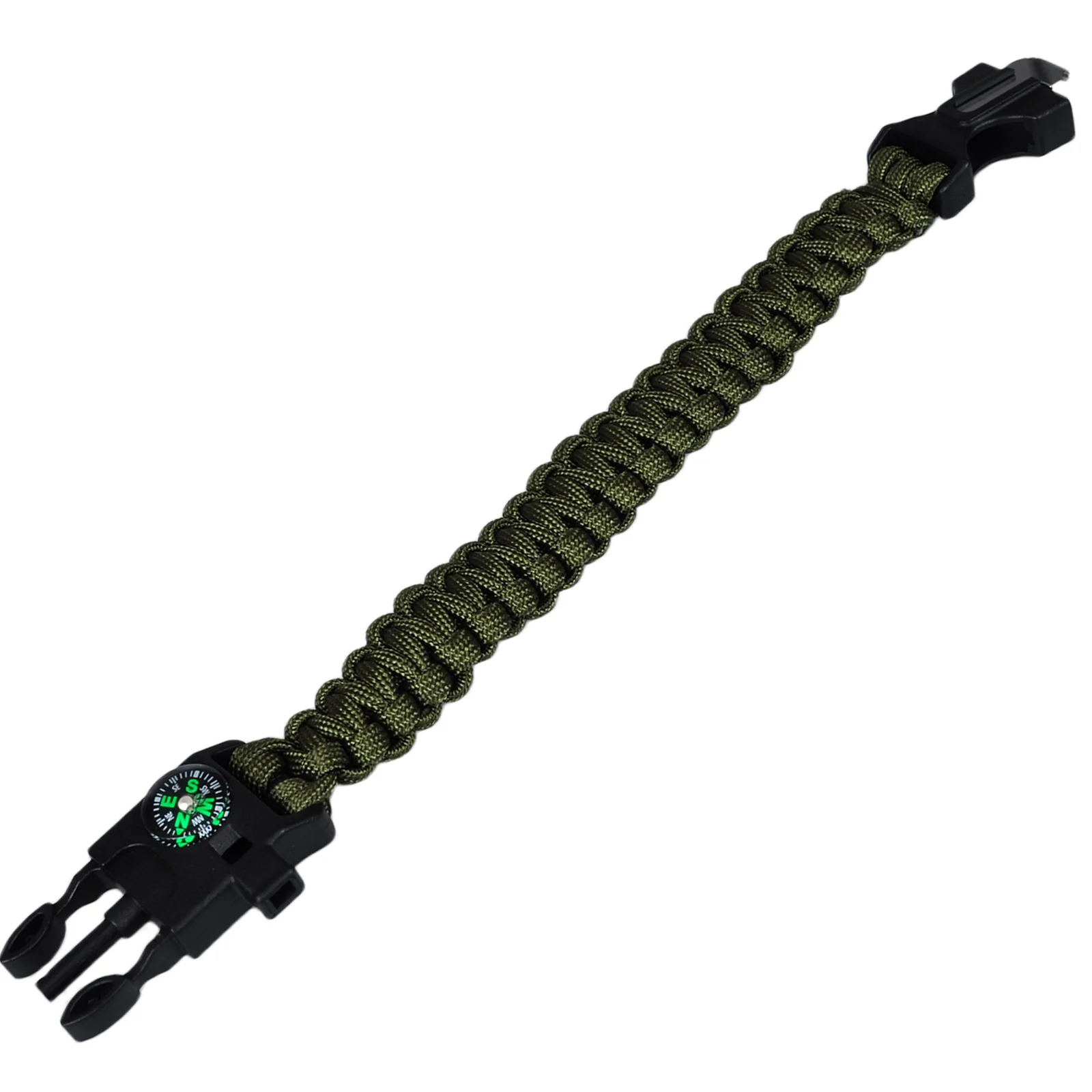 BRANSOLETKA OPASKA PARACORD 5w1 KRZESIWO KOMPAS GWIZDEK MULTITOOL SURVIVAL