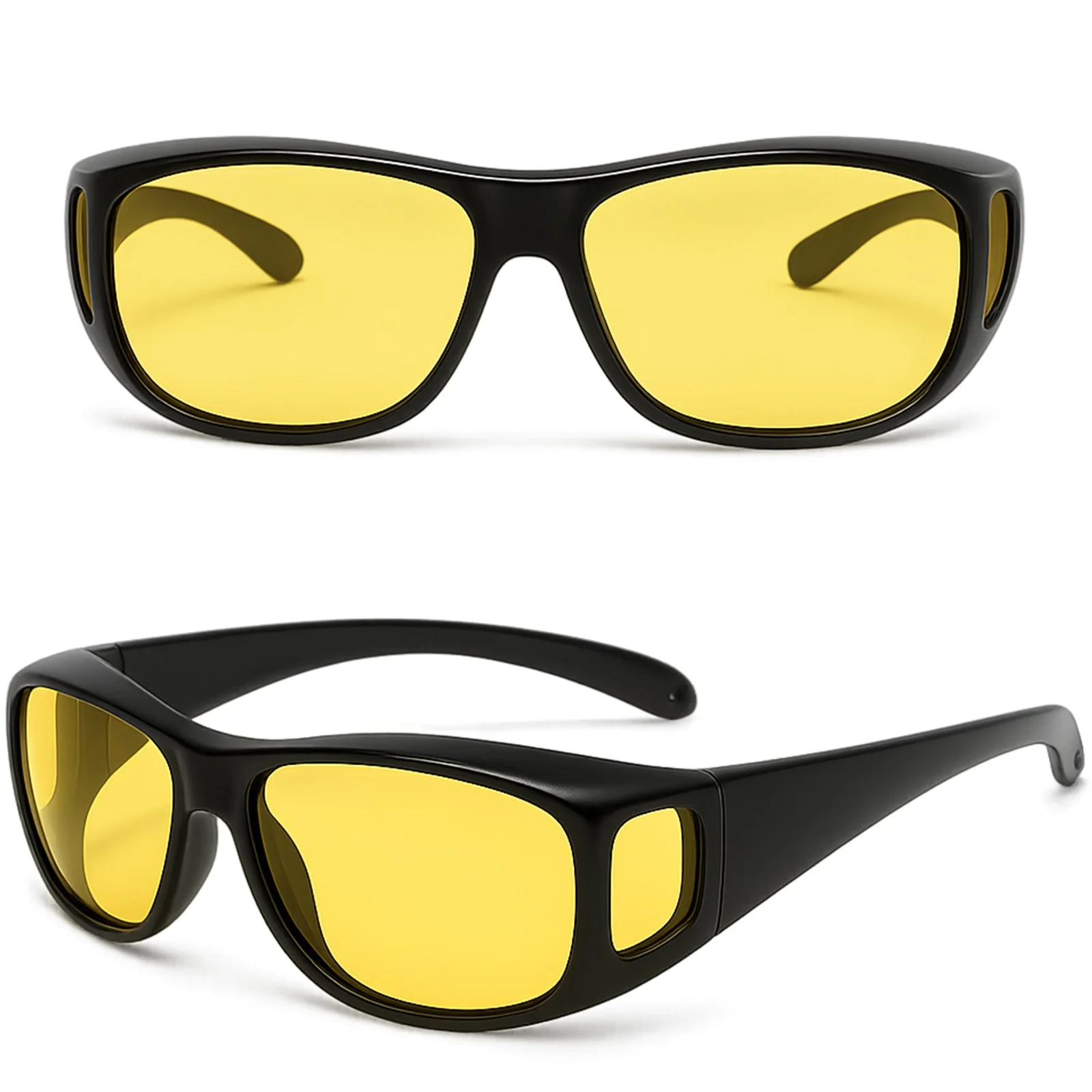 2x OKULARY DO JAZDY NOCĄ DLA KIEROWCÓW AUTA HD VISION PRZECIWSŁONECZNE