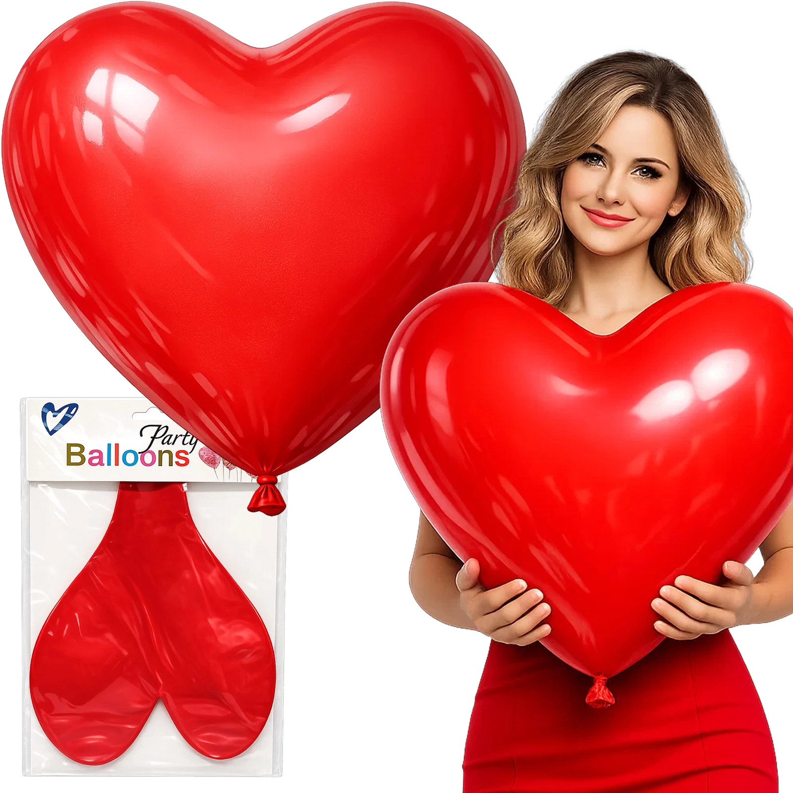 BALON LATEKSOWY SERCE 90CM