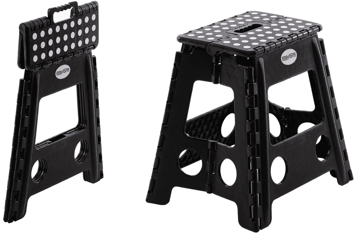 EASYFORM TABORET STOŁEK SKŁADANY 39CM - czarny