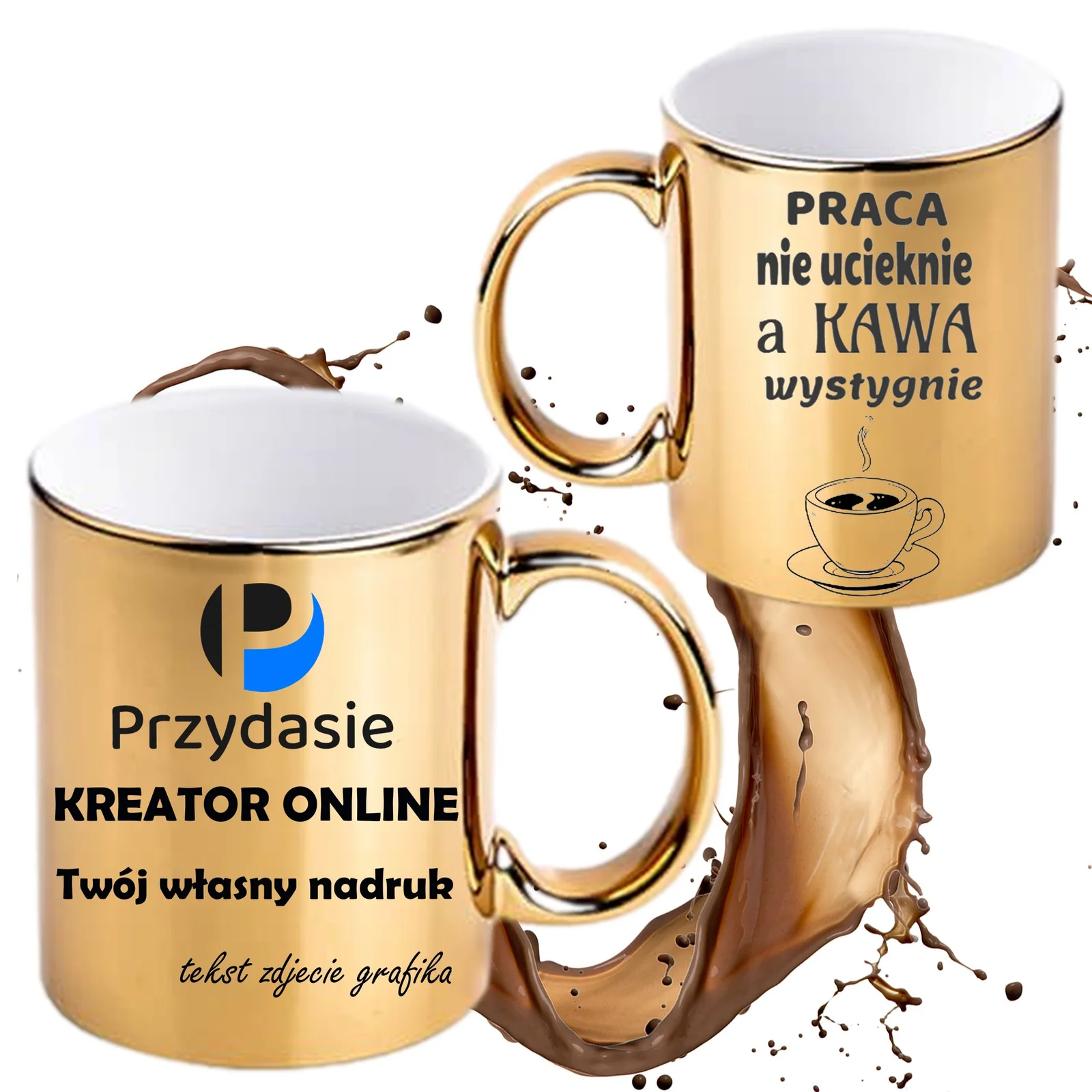 KUBEK DO SUBLIMACJI 330ML ZŁOTY