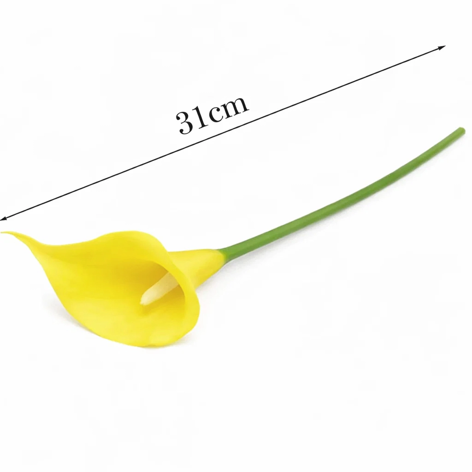 KALIA GUMOWA ŁODYGA SZTUCZNE KWIATY JAK ŻYWE STROIK BUKIET DEKORACJA 31CM