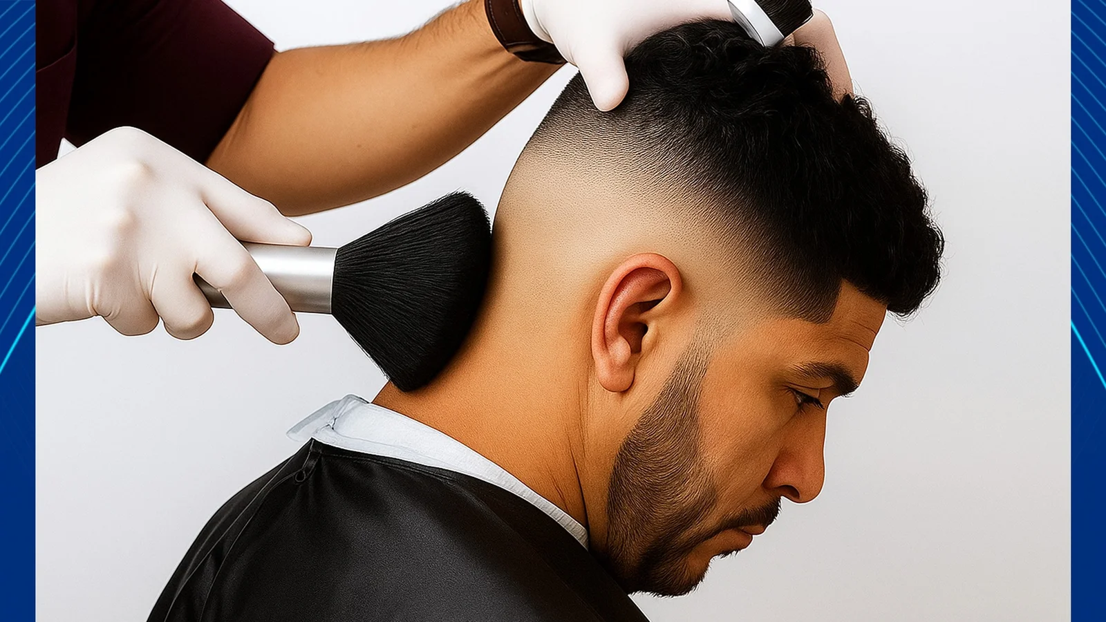 PĘDZEL FRYZJERSKI BARBERSKI DO WŁOSÓW