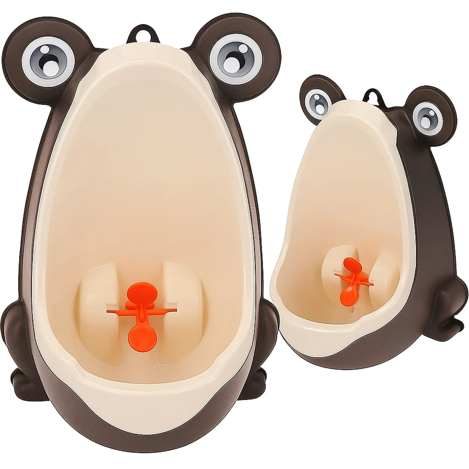 NOCNIK PISUAR WC MINI ŻABA - brązowy