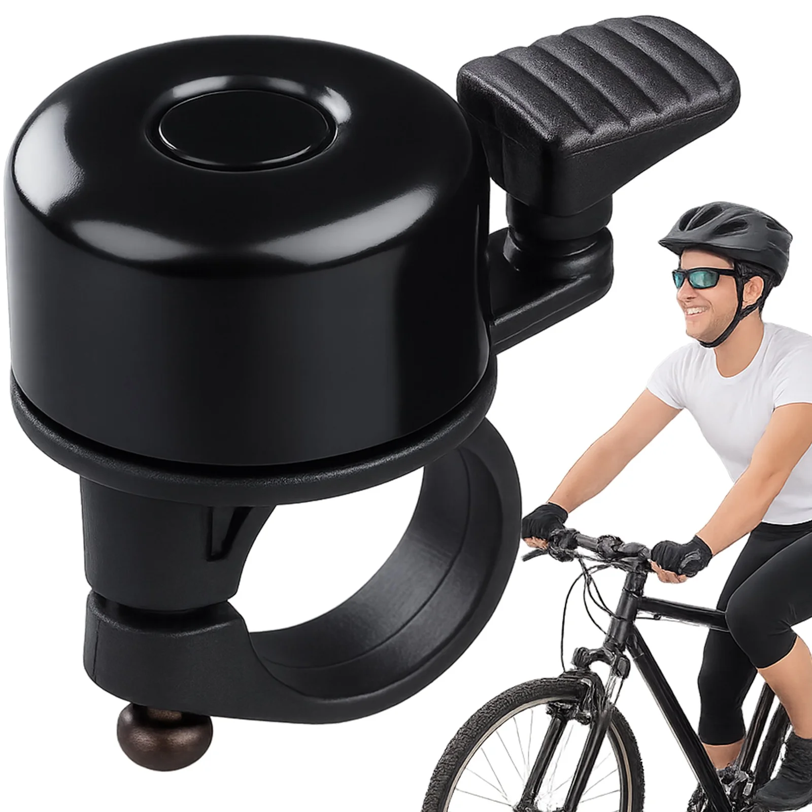 DZWONEK ROWEROWY METALOWY NA ROWER HULAJNOGĘ GŁOŚNY MANUALNY BRZĘCZYK