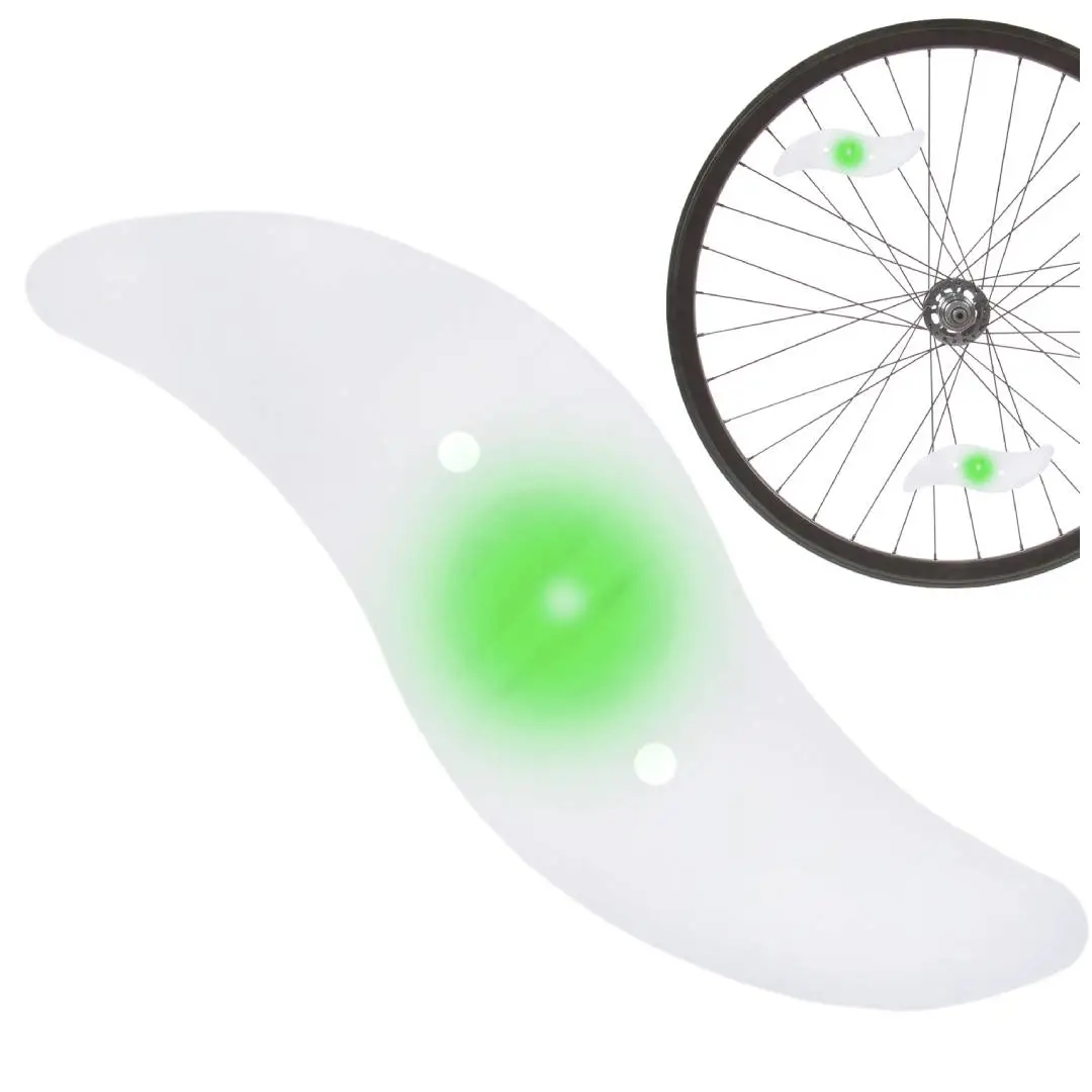 LAMPKA ROWEROWA LED NA SZPRYCHY ROWERU KOŁO KOŁA NAKŁADKA ŚWIĘCĄCA ROWER