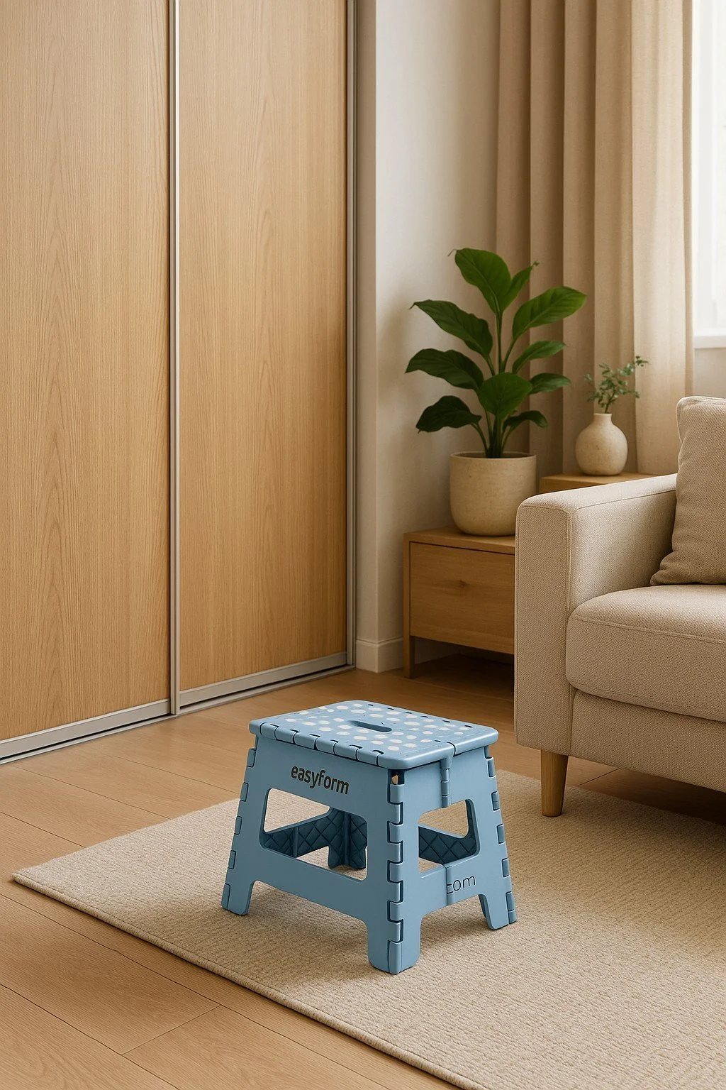 EASYFORM TABORET STOŁEK SKŁADANY 22CM - niebieski