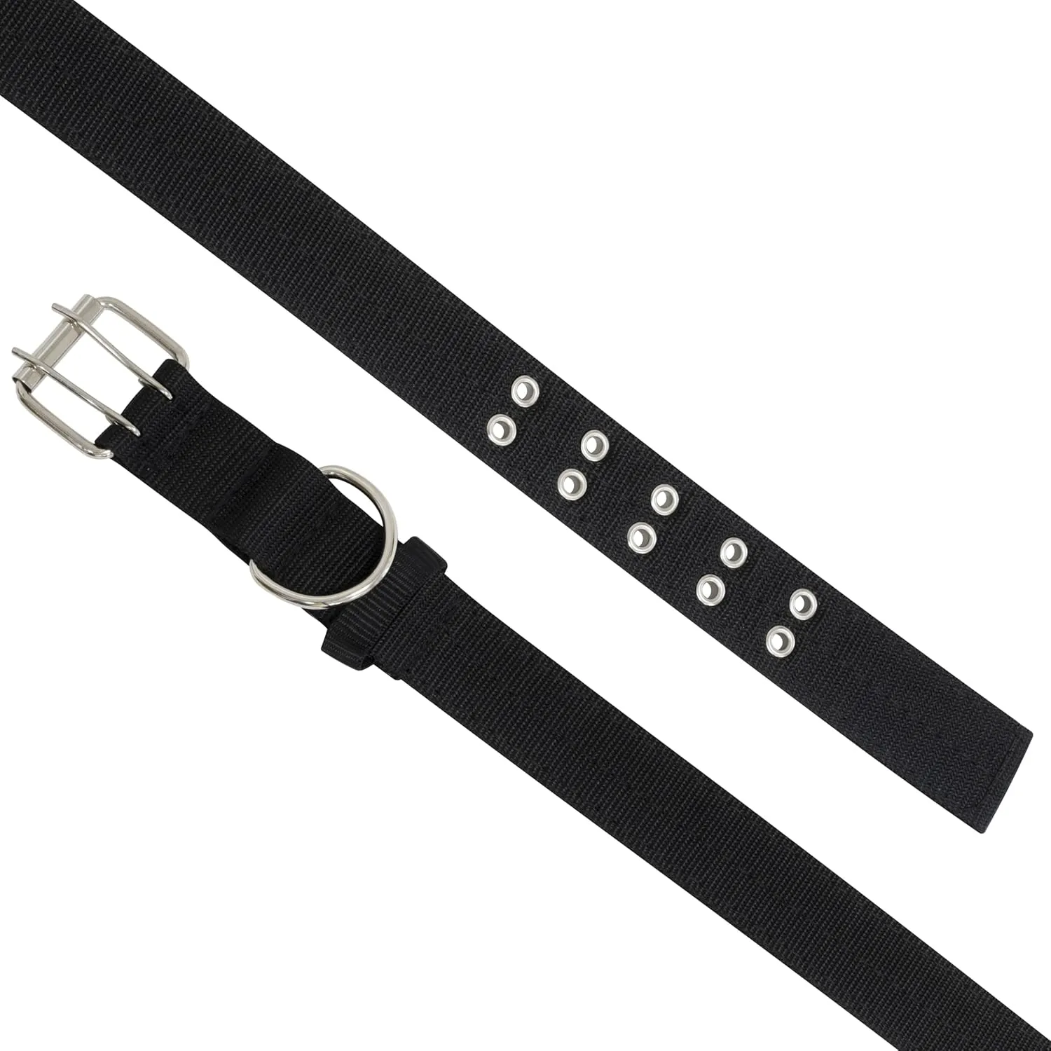 OBROŻA DLA DUŻEGO PSA PARCIANA 64cm - czarny