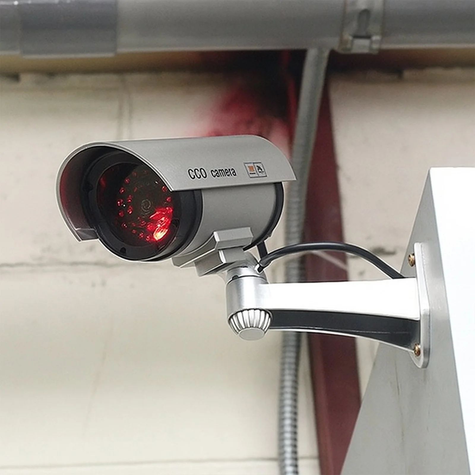 KAMERA ATRAPA IR LED MONITORING KAMERA ZEWNĘTRZNA ŚCIENNA Z DIODĄ MIGAJĄCA