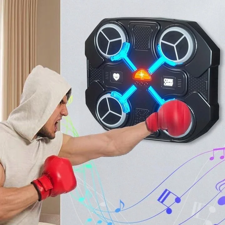 VEZO ZESTAW BOKSERSKI ELEKTRONICZNY BOKSER BLUETOOTH PODŚWIETLENIE LED BOKS