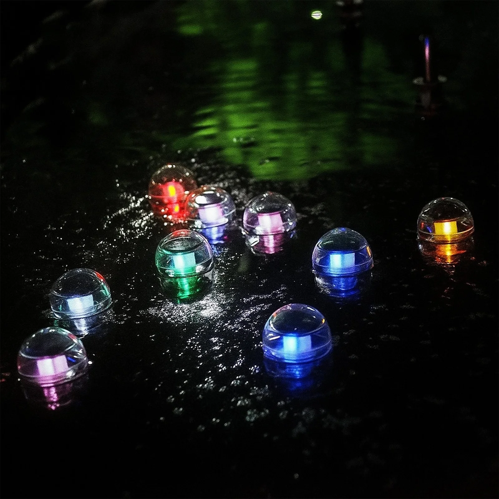 LAMPA LAMPKA SOLARNA LED PŁYWAJĄCA KULA DO BASENU SPA JACUZZI STAWU OCZKA