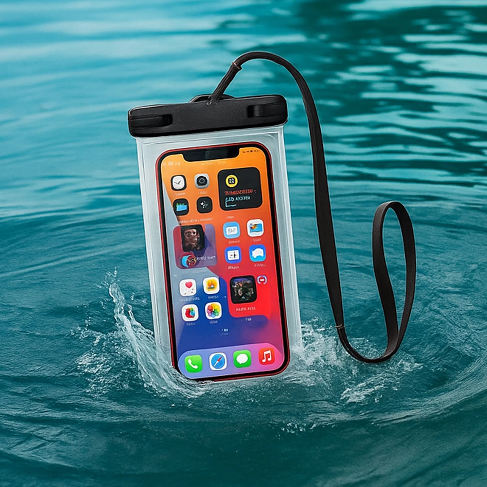 ETUI WODOODPORNE NA TELEFON 6 CALI - przezroczysty