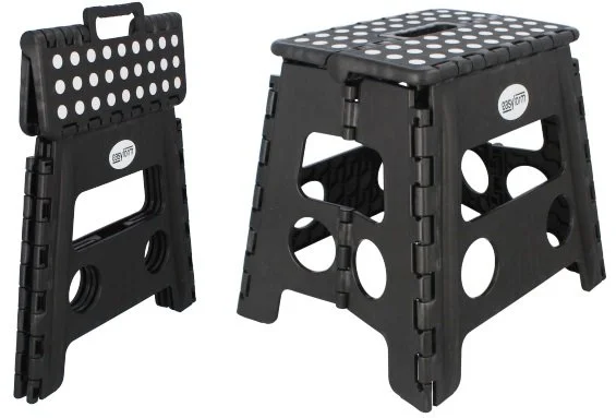 EASYFORM TABORET STOŁEK SKŁADANY 32CM - czarny