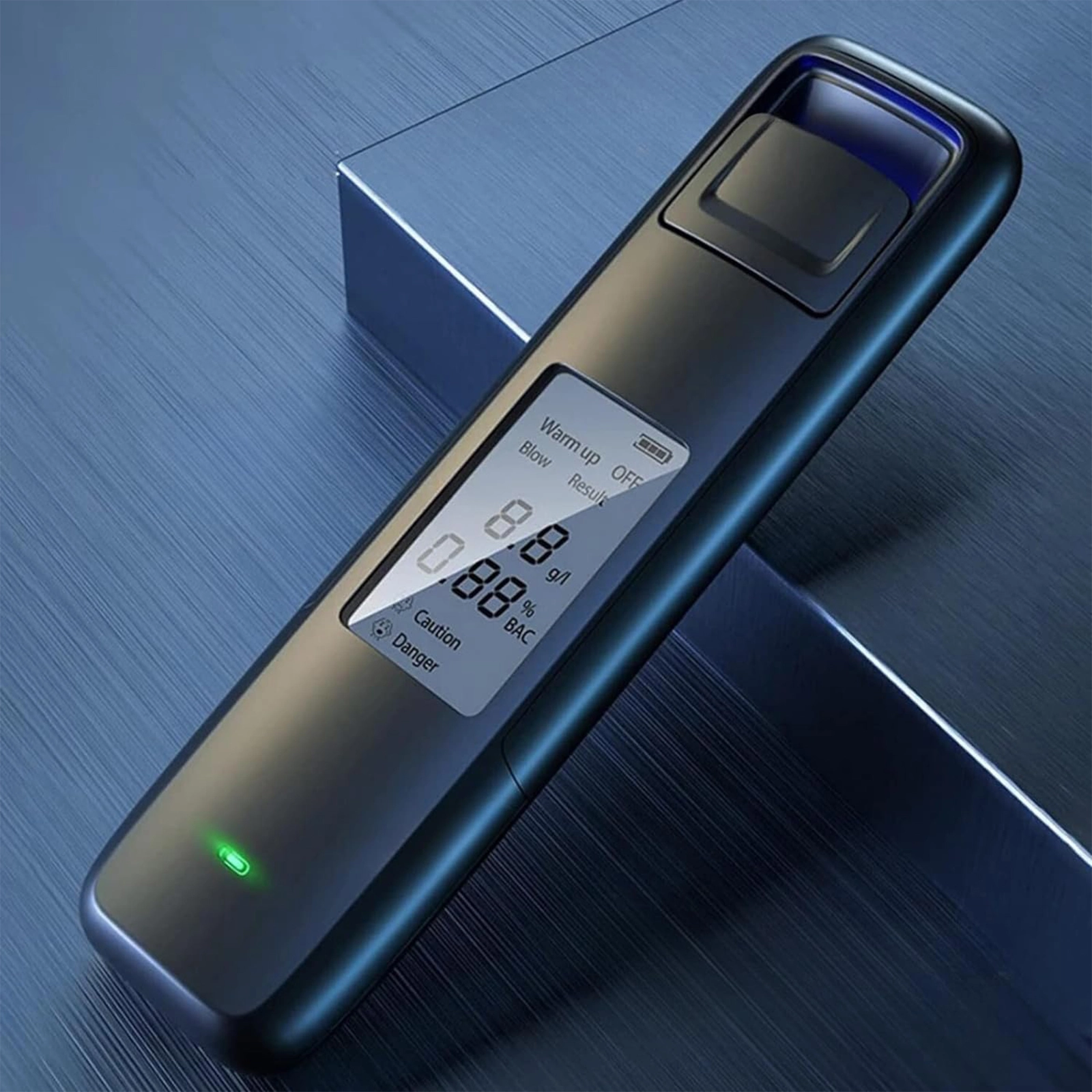 ALKOMAT CYFROWY LCD BEZUSTNIKOWY PRZENOŚNY KOMPAKTOWY AKUMULATOR PROMILE