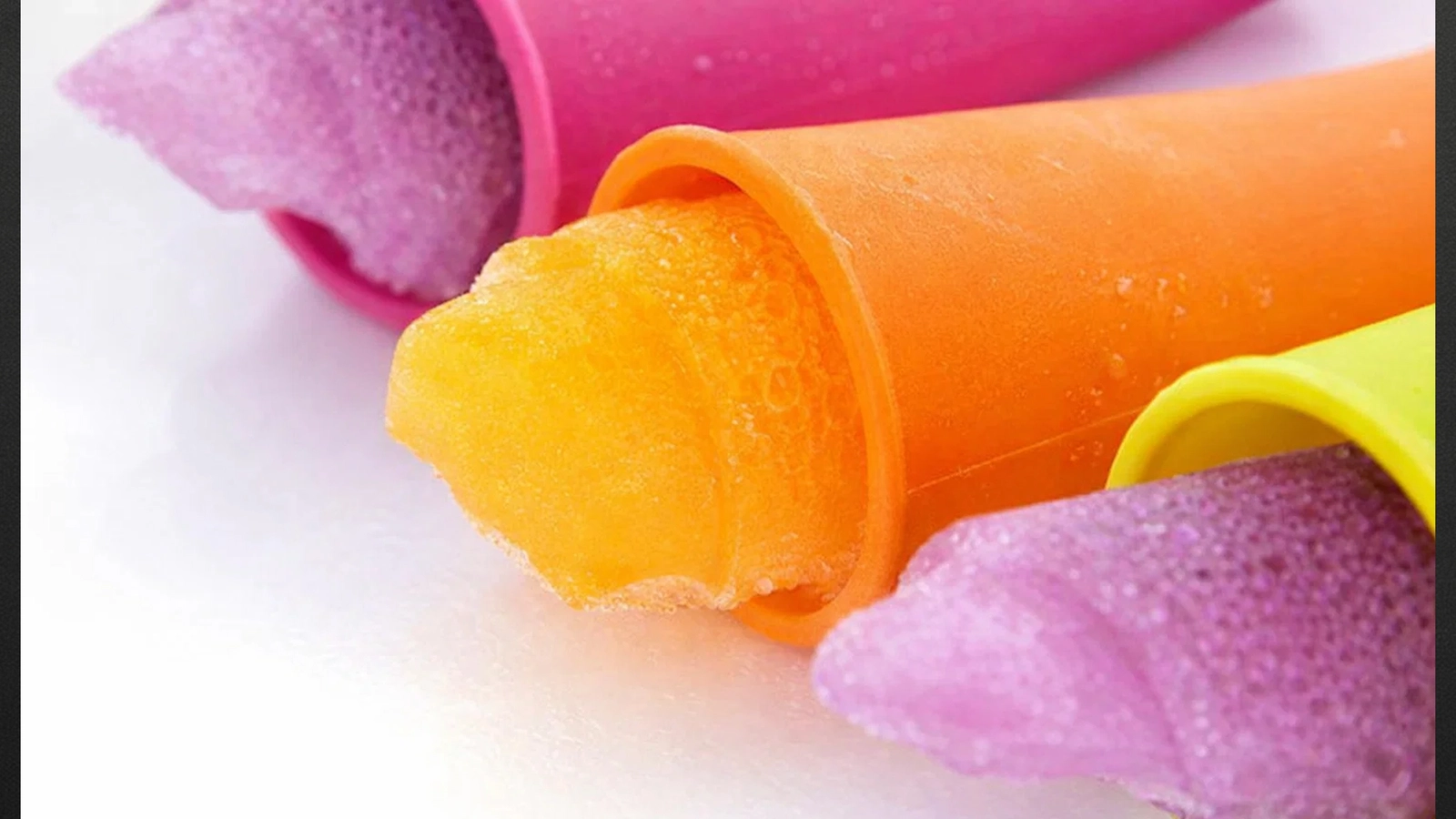 4x FORMA FOREMKA SILIKONOWA DO LODÓW LODY FOREMKI FORMY SORBET ZESTAW 4SZT