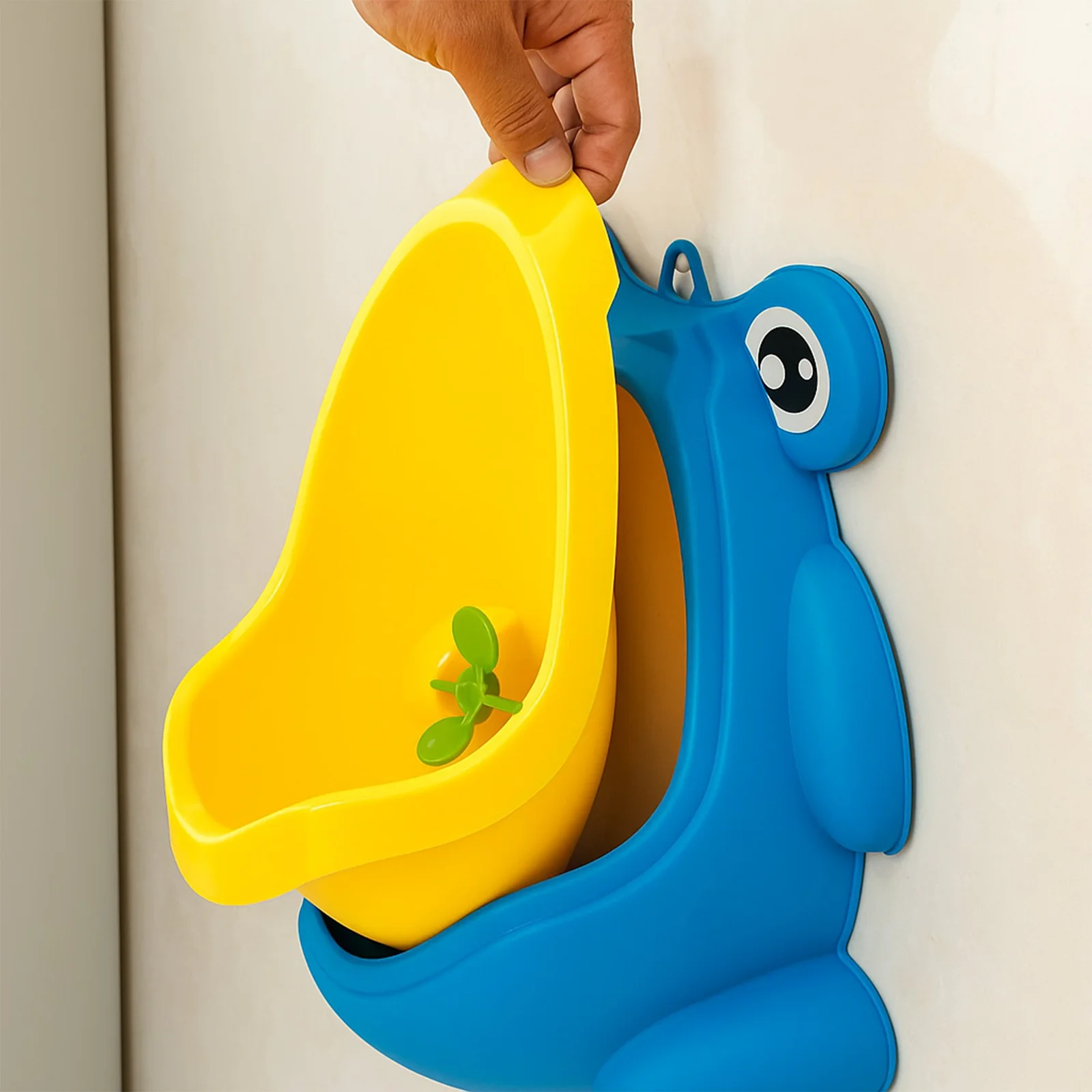 NOCNIK PISUAR WC MINI ŻABA - niebieski