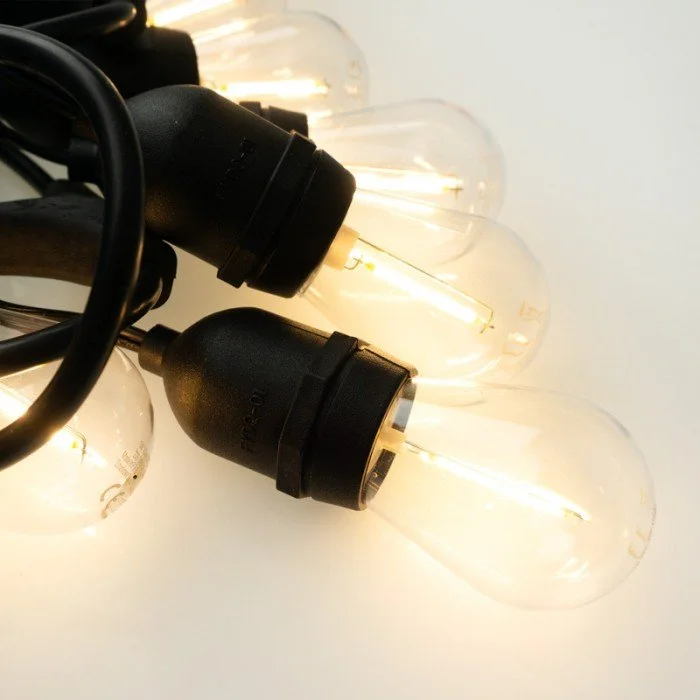 GIRLANDA ŁAŃCUCH ŚWIETLNY 10x LED E27 LAMPKI OŚWIETLENIE OGRODOWE DO OGRODU