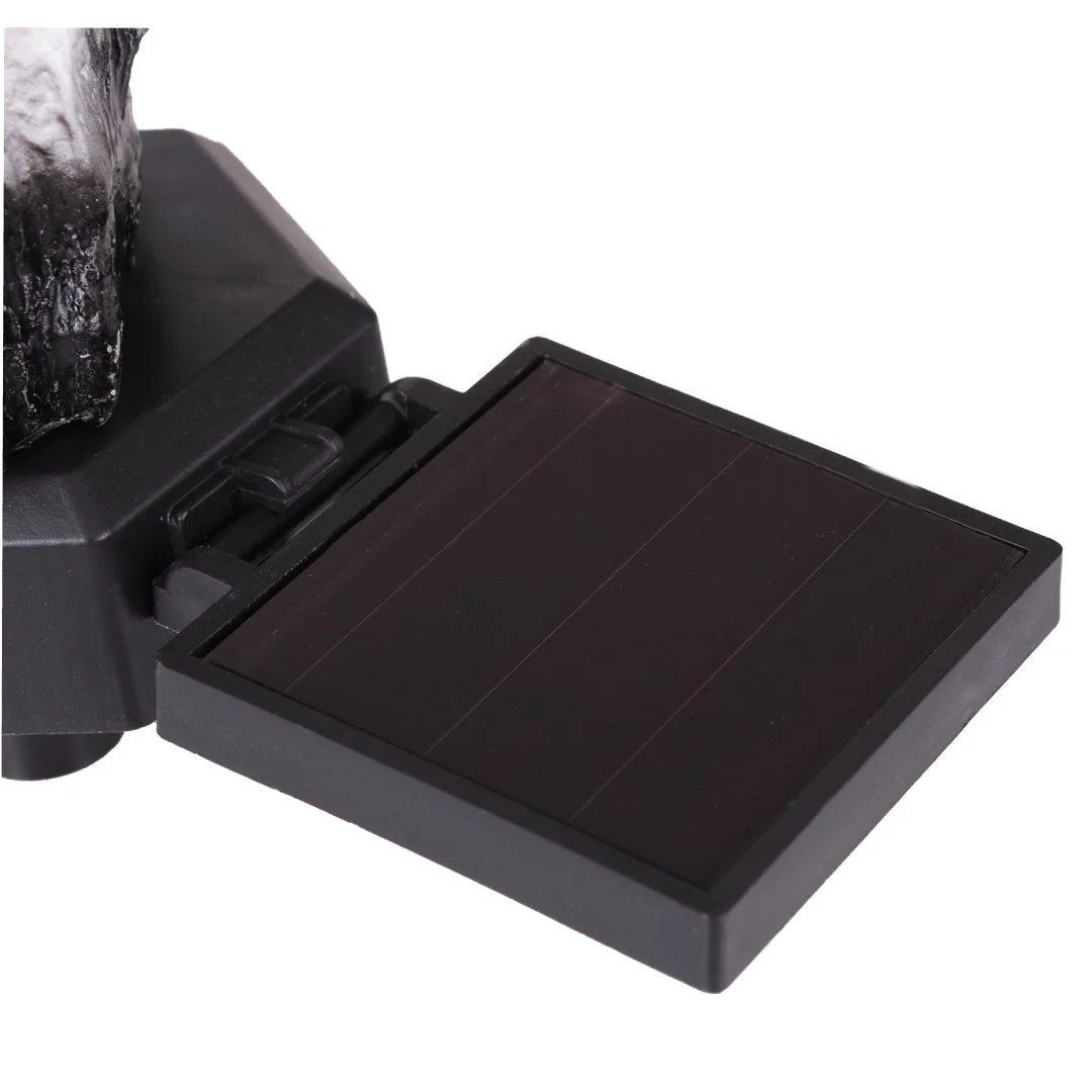 LAMPA OGRODOWA SOLARNA LED SOWA Z CZUJNIKIEM ZMIERZCHU WBIJANA DO OGRODU