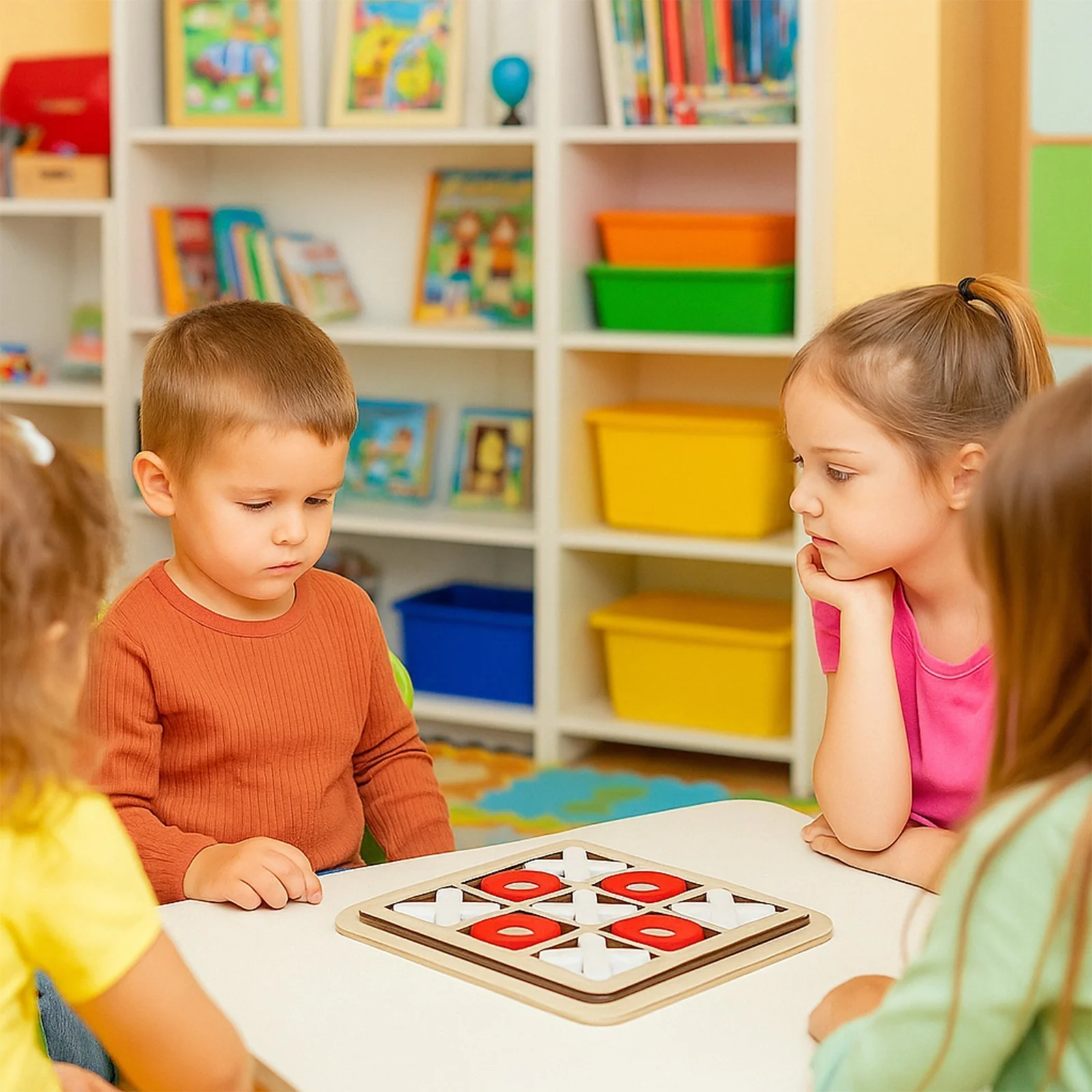 GRA PLANSZOWA KÓŁKO I KRZYŻYK EKO DREWNIANA LOGICZNA EDUKACYJNA DLA DZIECI