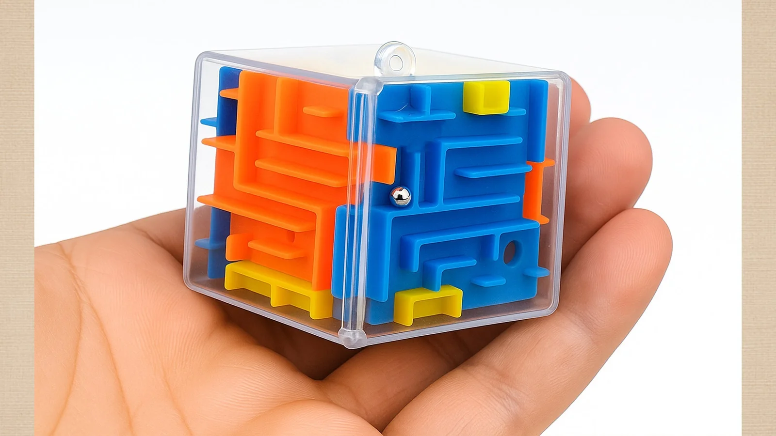 KOSTKA 3D CUBE LABIRYNT KULKOWY GRA LOGICZNA ZRĘCZNOŚCIOWA UPOMINEK ZABAWKA