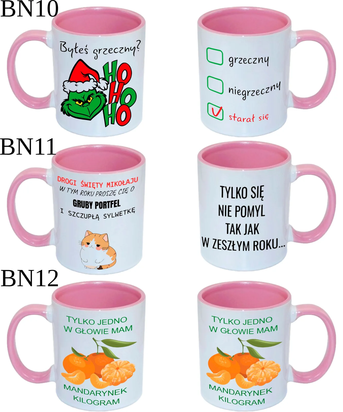 KUBEK DO SUBLIMACJI 330ML RÓŻOWY UCHWYT