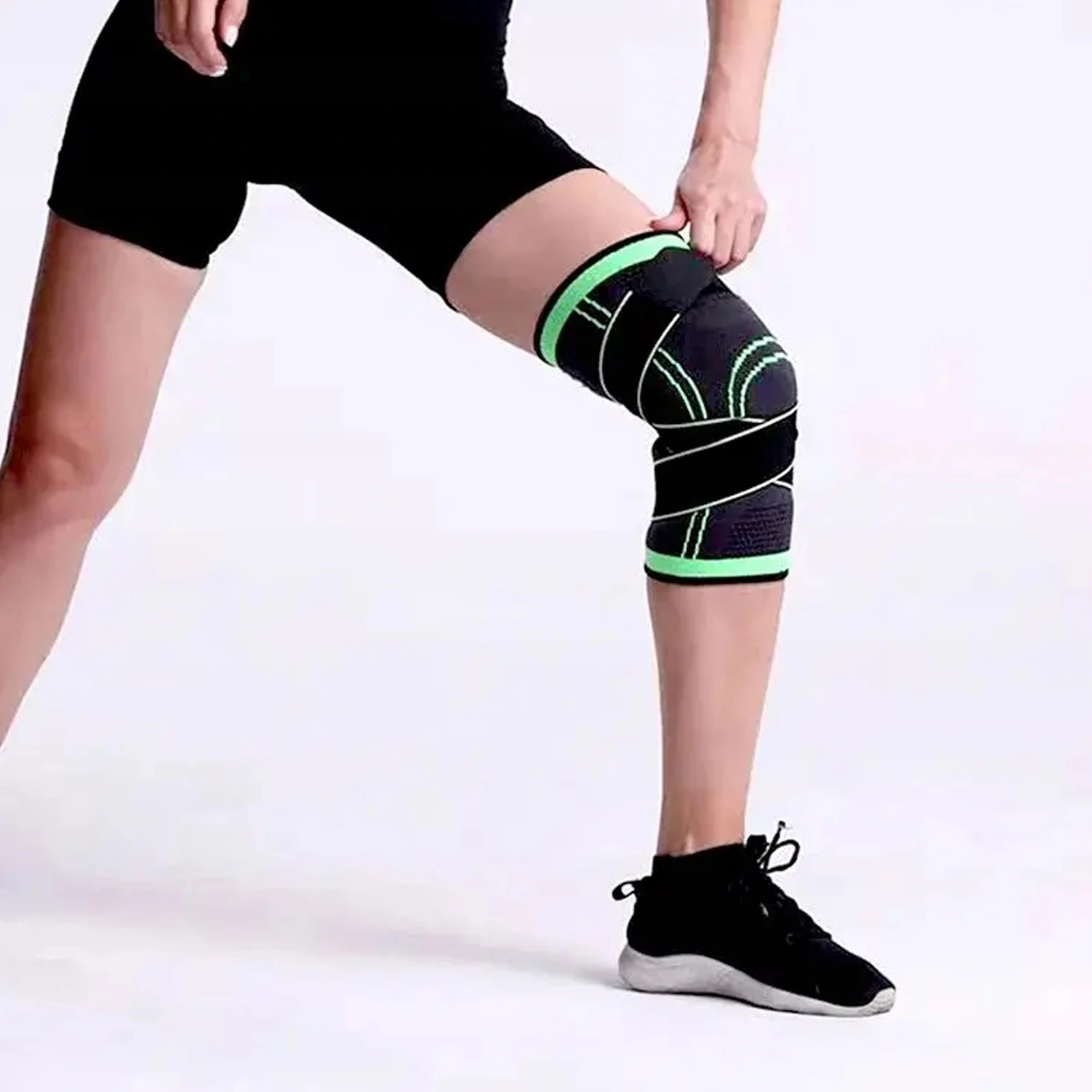 OPASKA STABILIZATOR ŚCIĄGACZ NA KOLANO ORTEZA KOLANA ZE WSPARCIEM RZEPKI