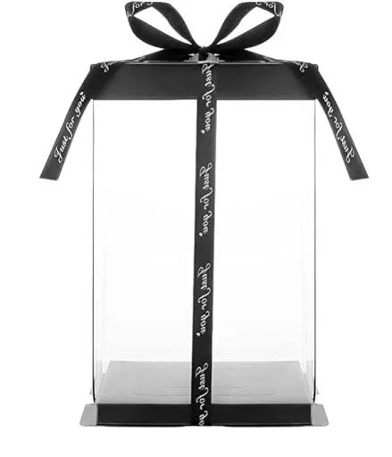 MIŚ Z RÓŻ 25cm + BOX - czerwony